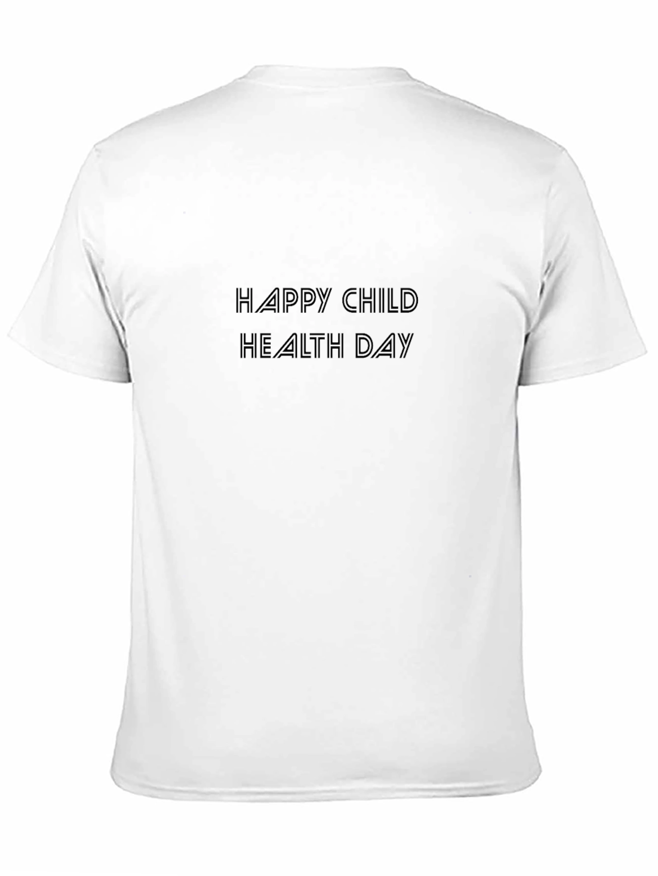 Happy Child Health Day Black T-Shirt