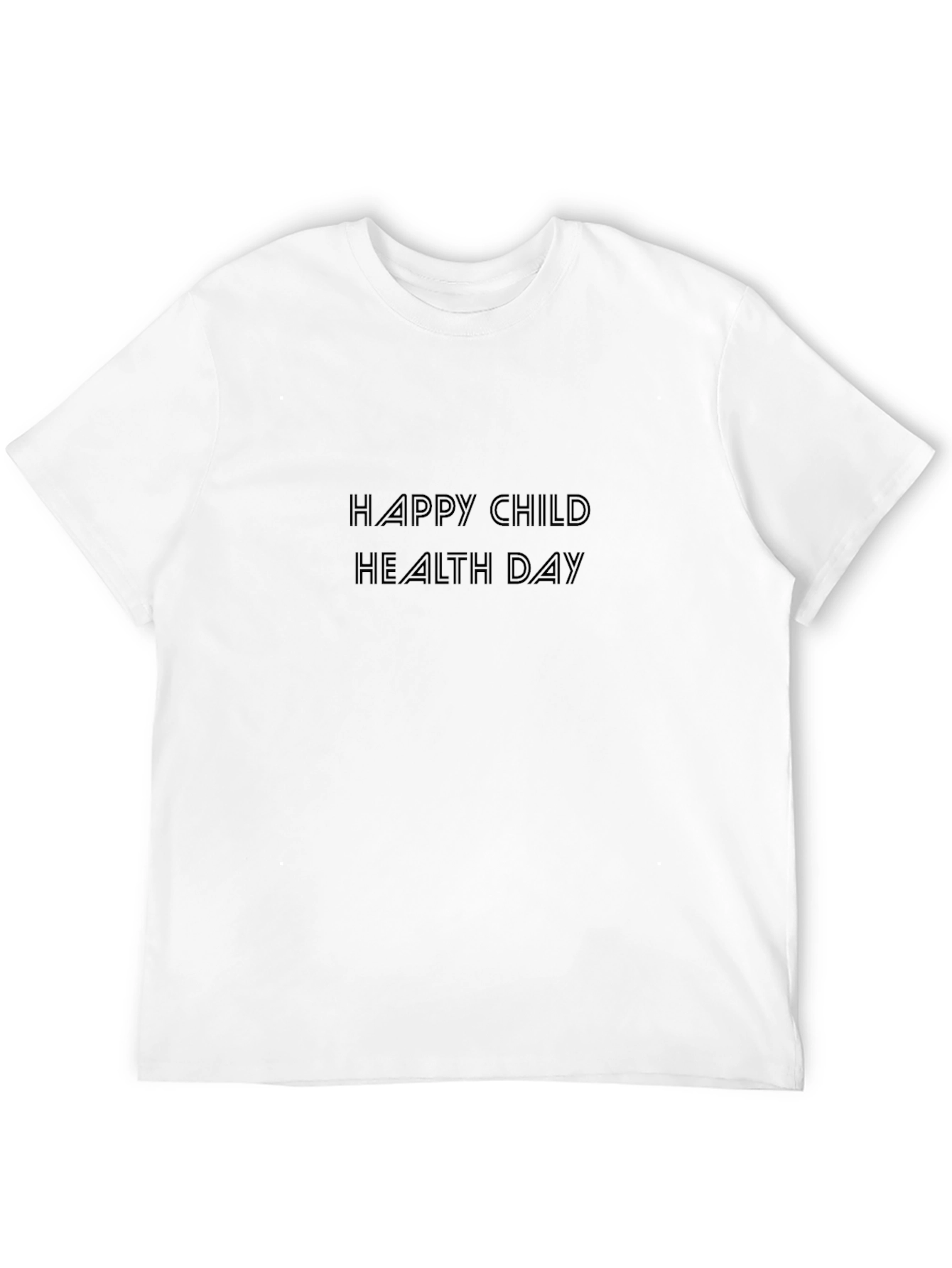 Happy Child Health Day Black T-Shirt