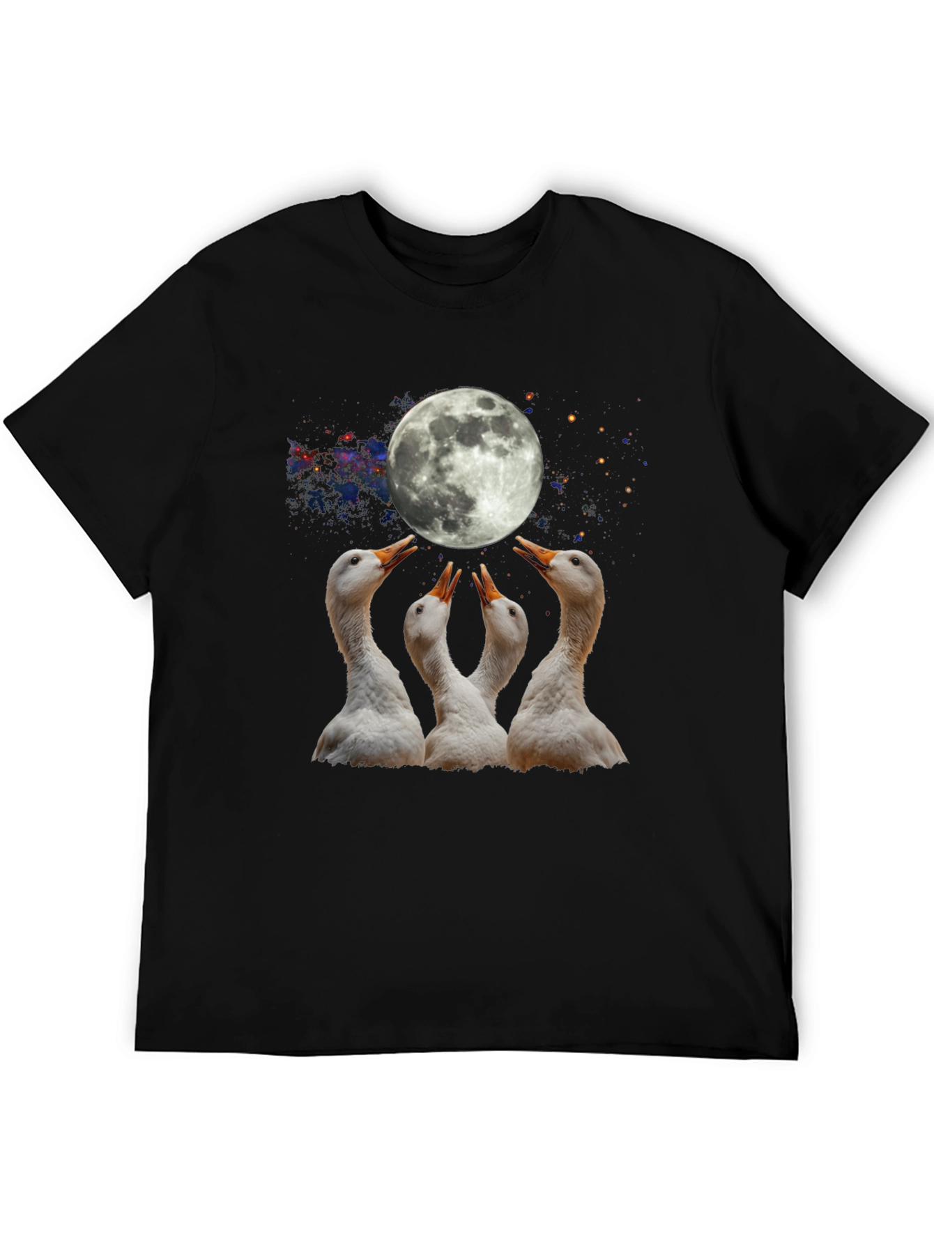 Lunar Goose T-Shirt - Black Cotton Tee