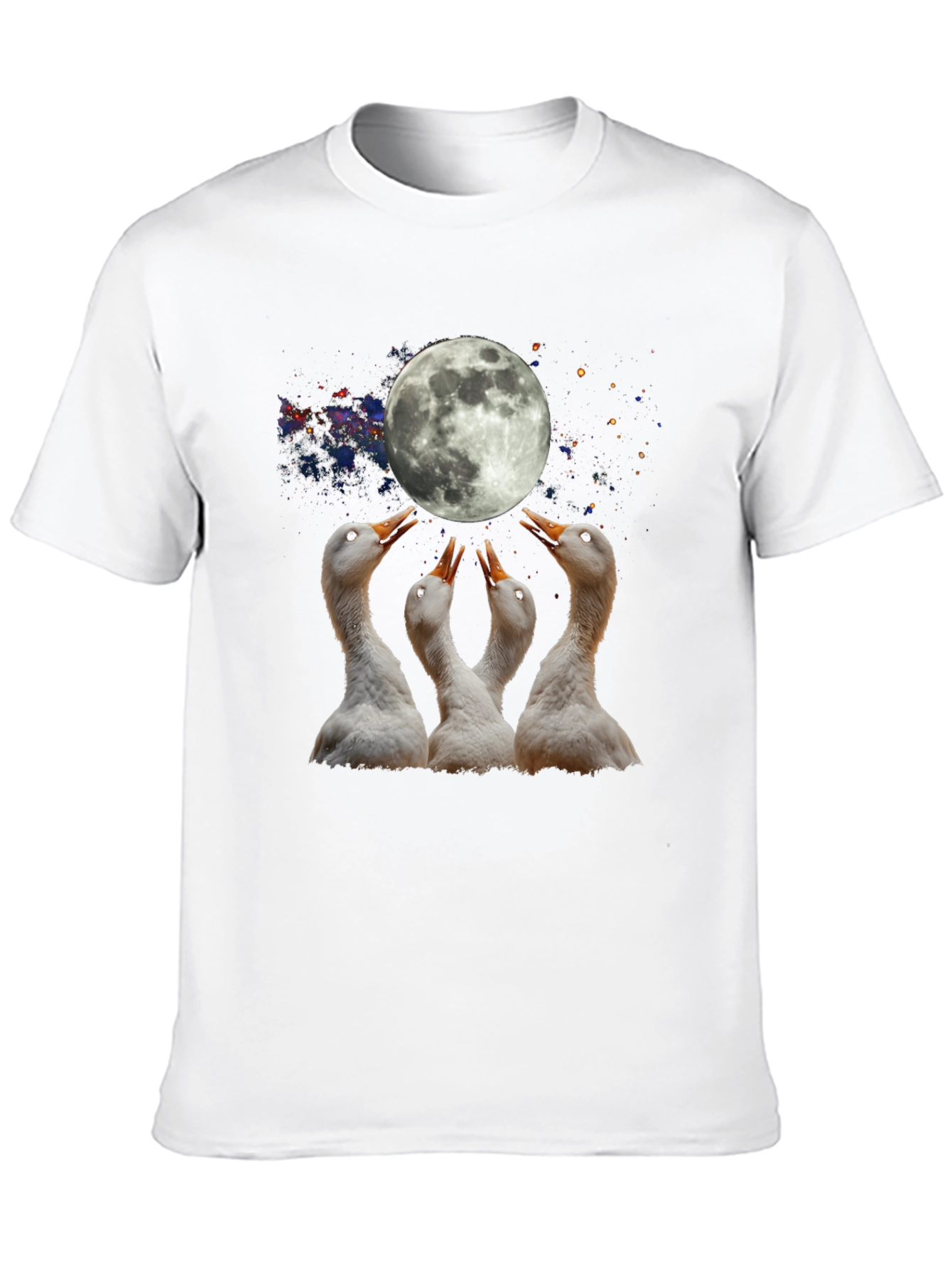 Lunar Goose T-Shirt - Black Cotton Tee