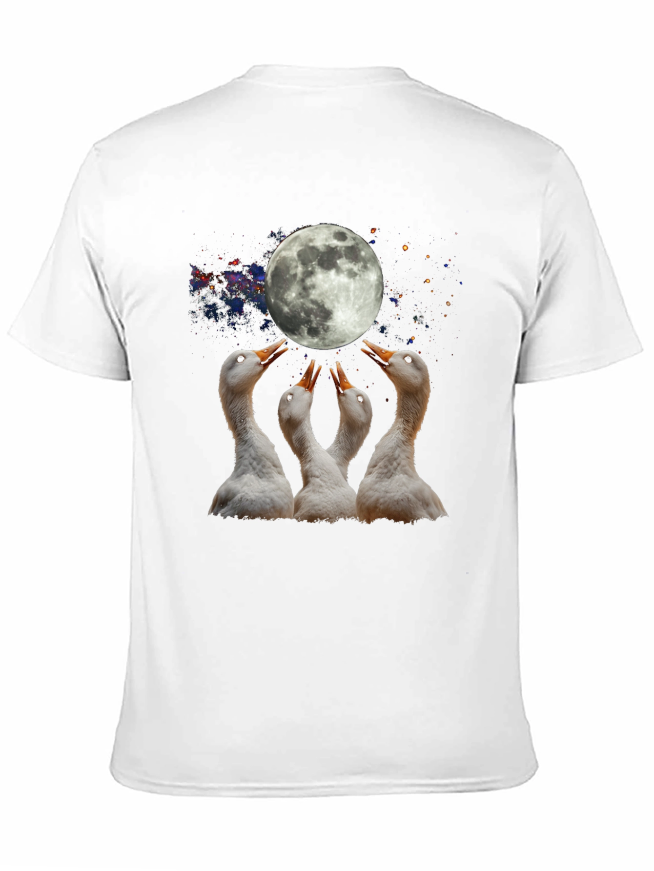 Lunar Goose T-Shirt - Black Cotton Tee