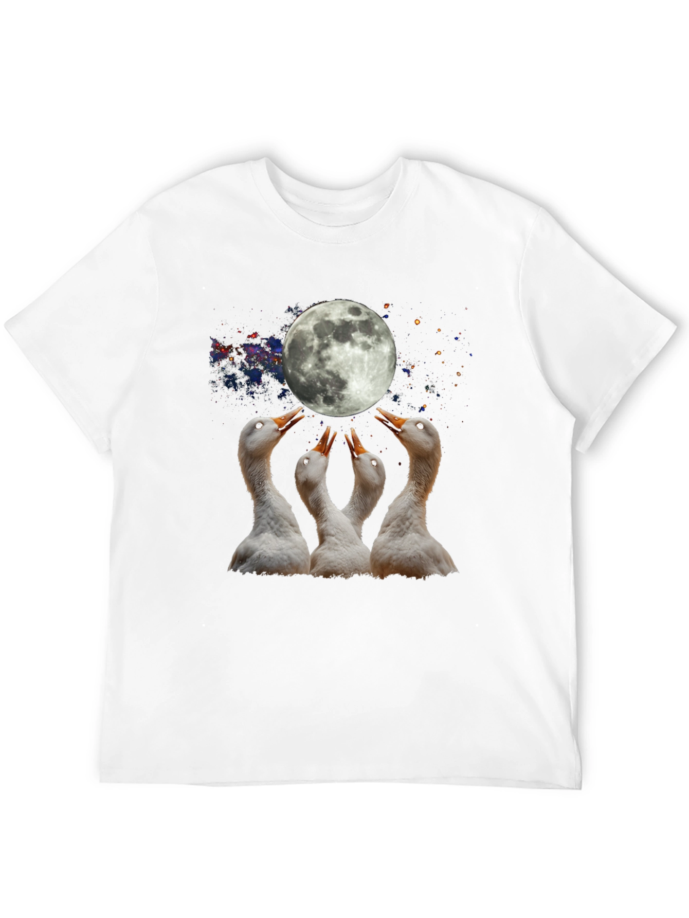 Lunar Goose T-Shirt - Black Cotton Tee