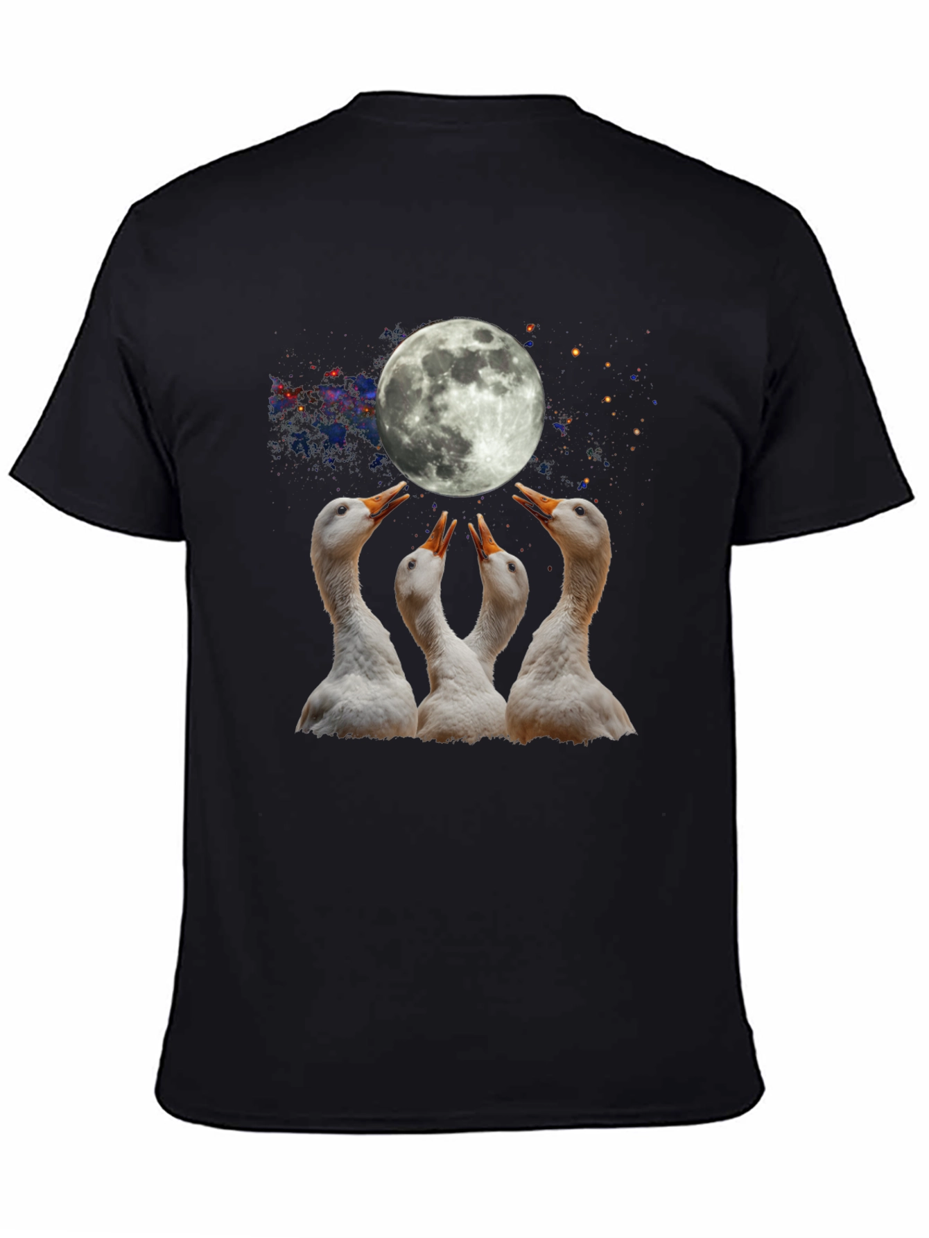 Lunar Goose T-Shirt - Black Cotton Tee