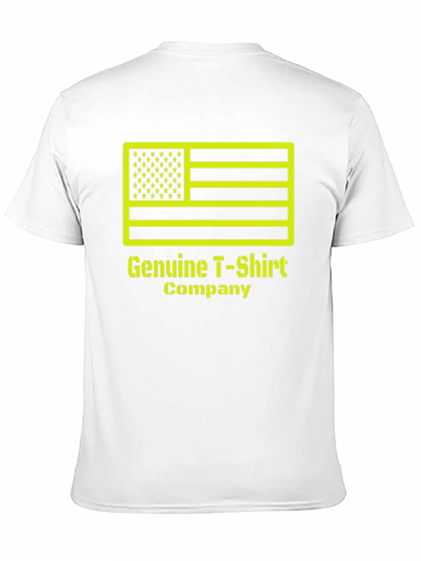 Genuine T-Shirt Company Black Tee with American Flag Design