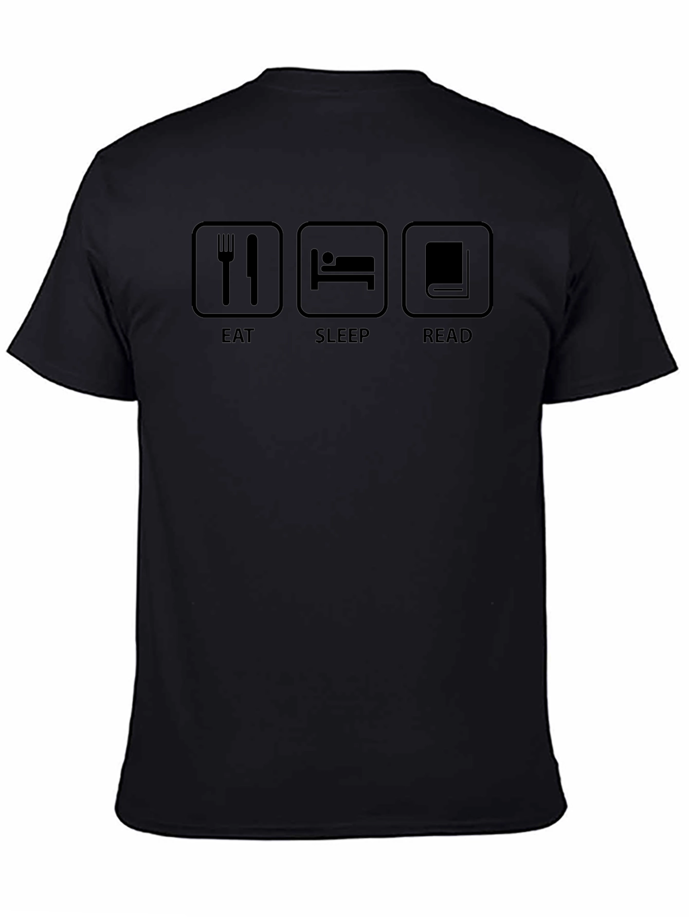 Eat Sleep Read Graphic Tee - Black
