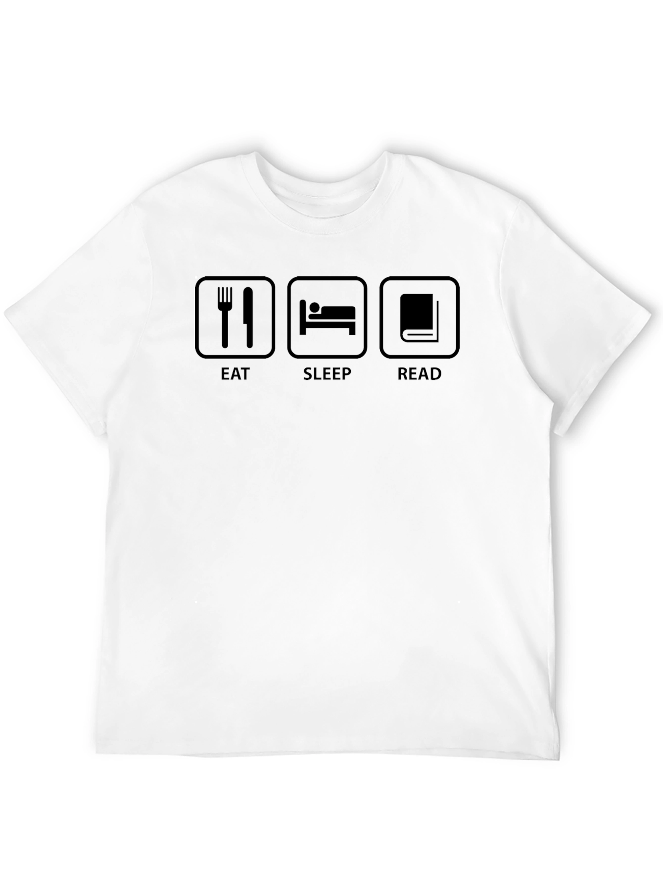 Eat Sleep Read Graphic Tee - Black