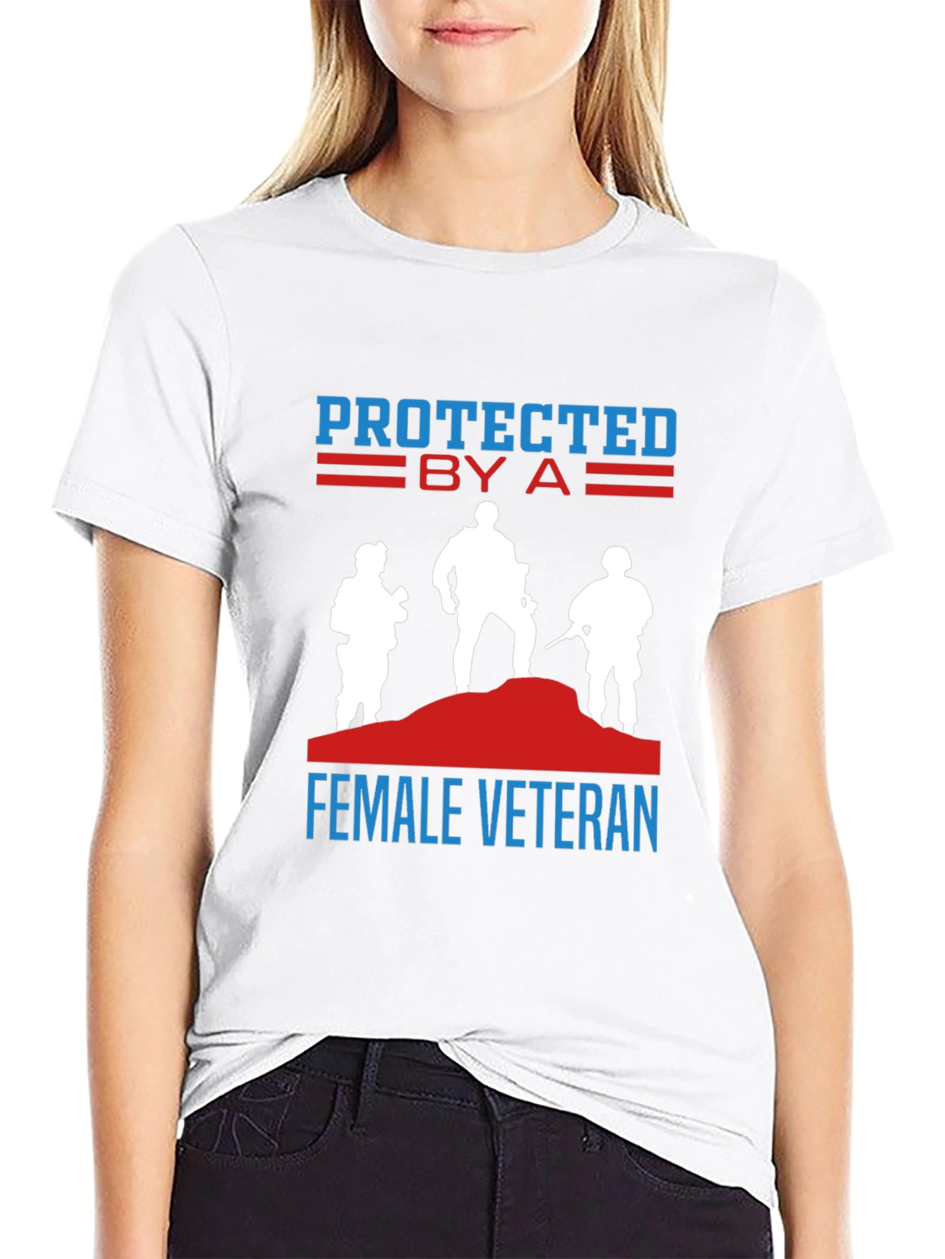 Protected by a Female Veteran T-Shirt