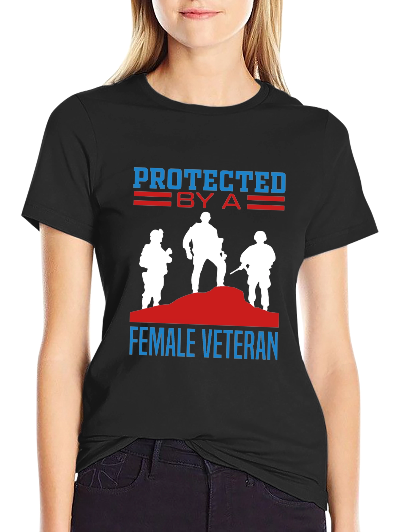 Protected by a Female Veteran T-Shirt