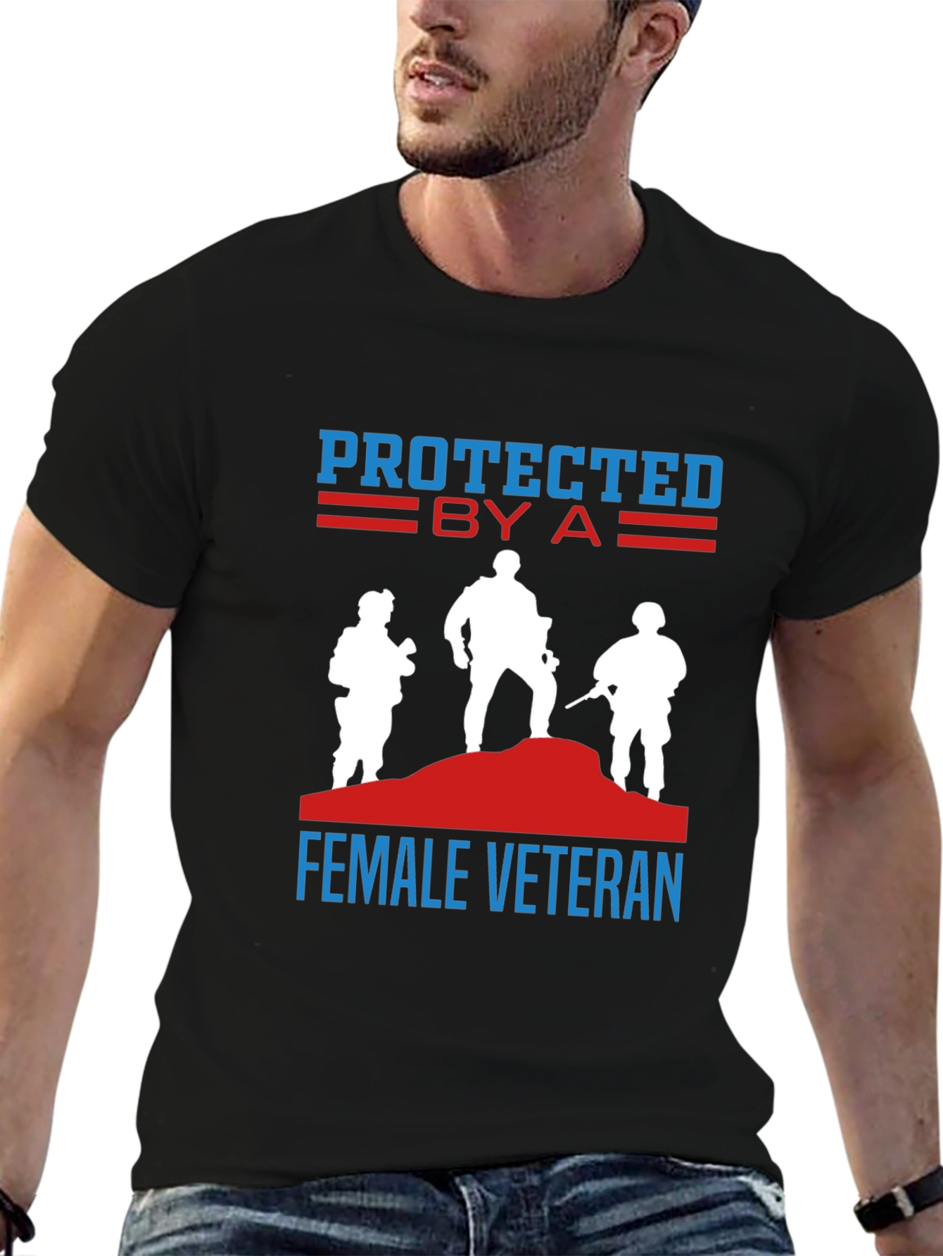 Protected by a Female Veteran T-Shirt