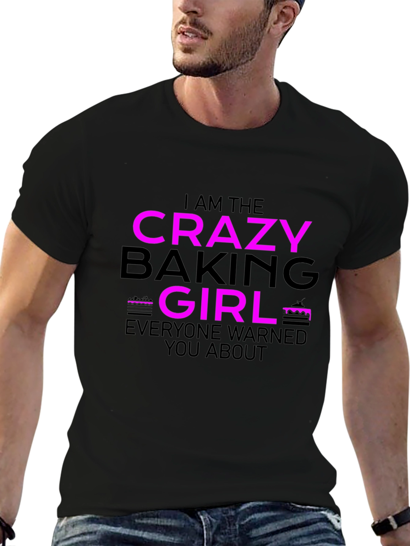 Crazy Baking Girl T-Shirt - Fun Baker Tee
