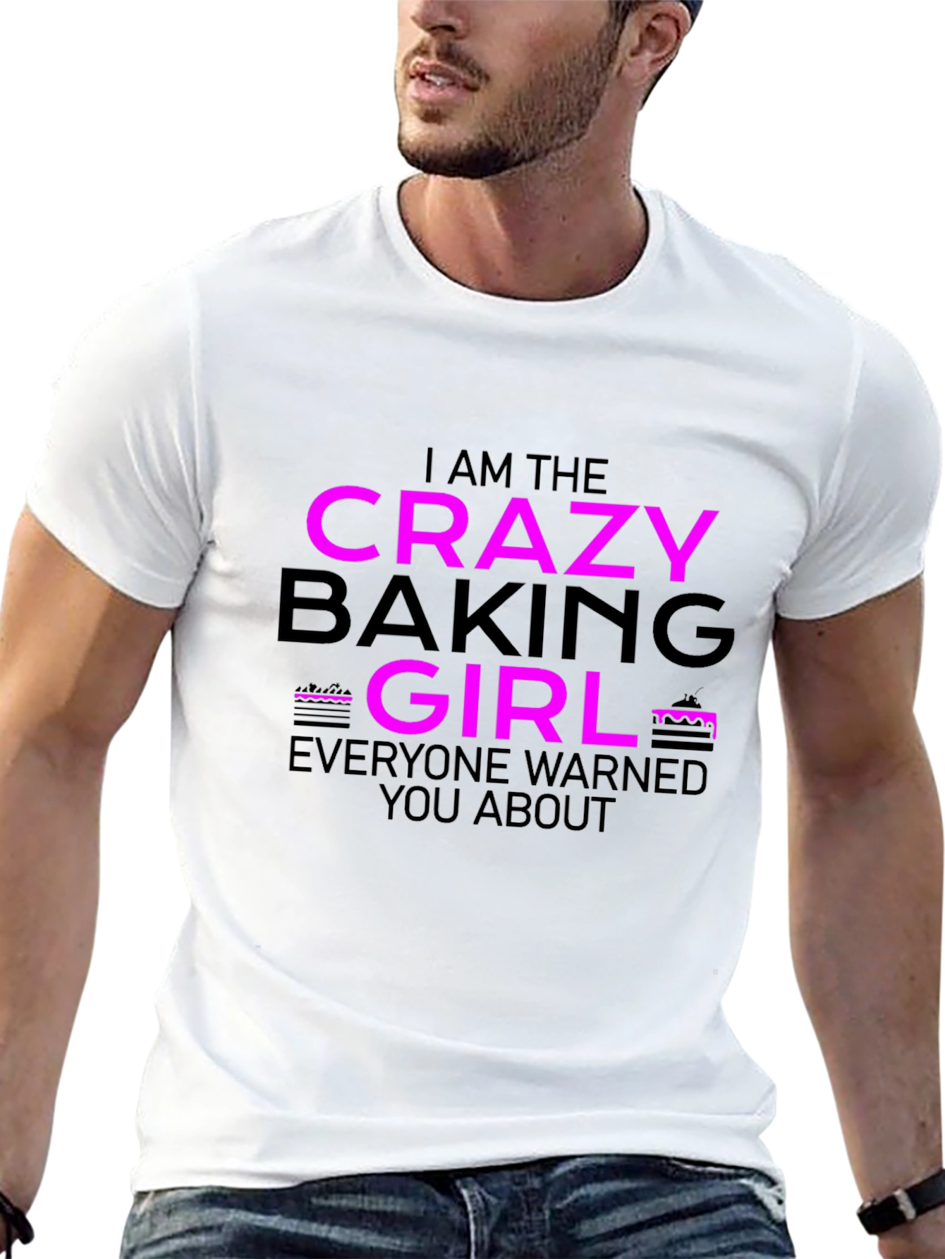 Crazy Baking Girl T-Shirt - Fun Baker Tee