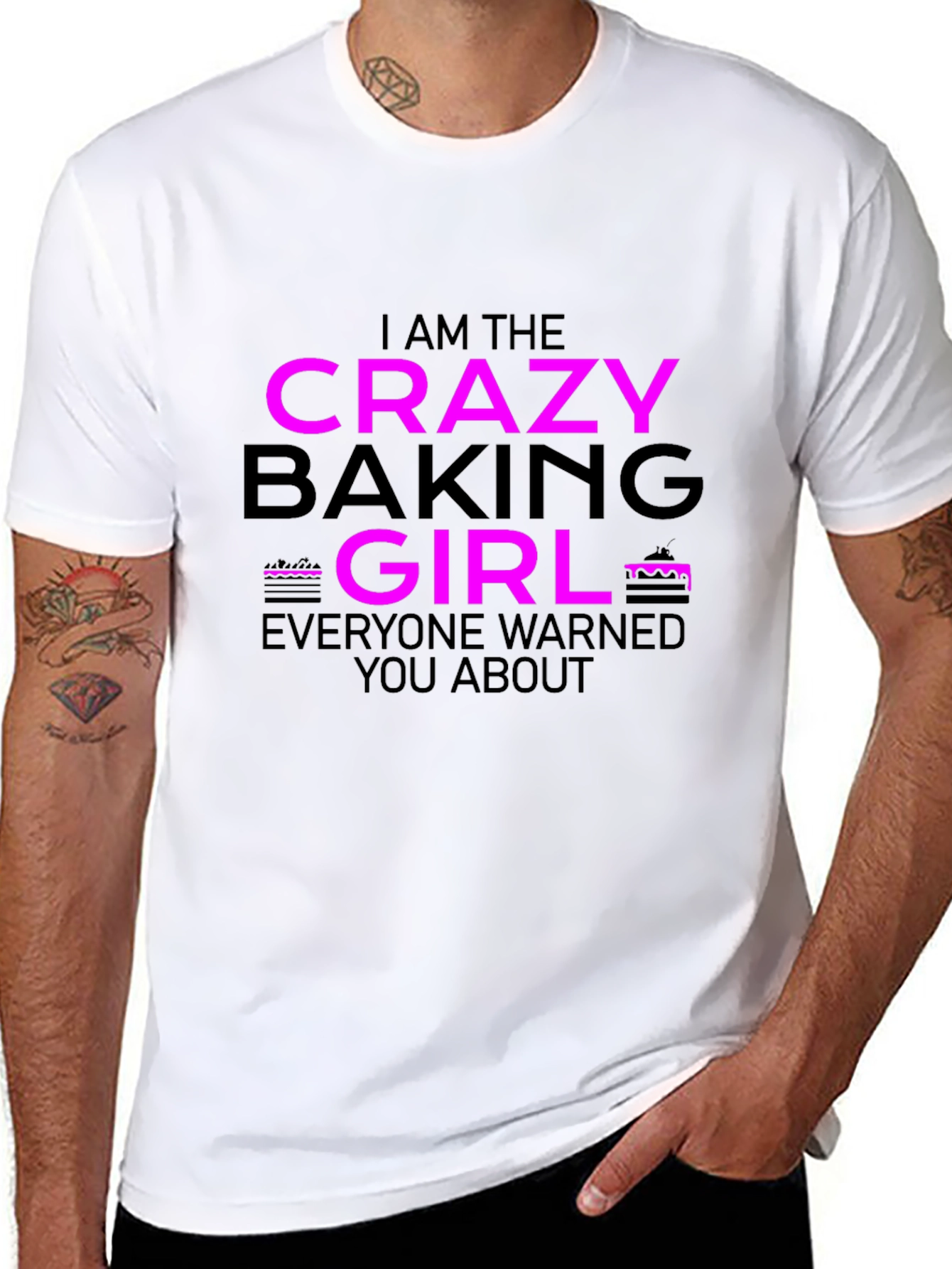Crazy Baking Girl T-Shirt - Fun Baker Tee