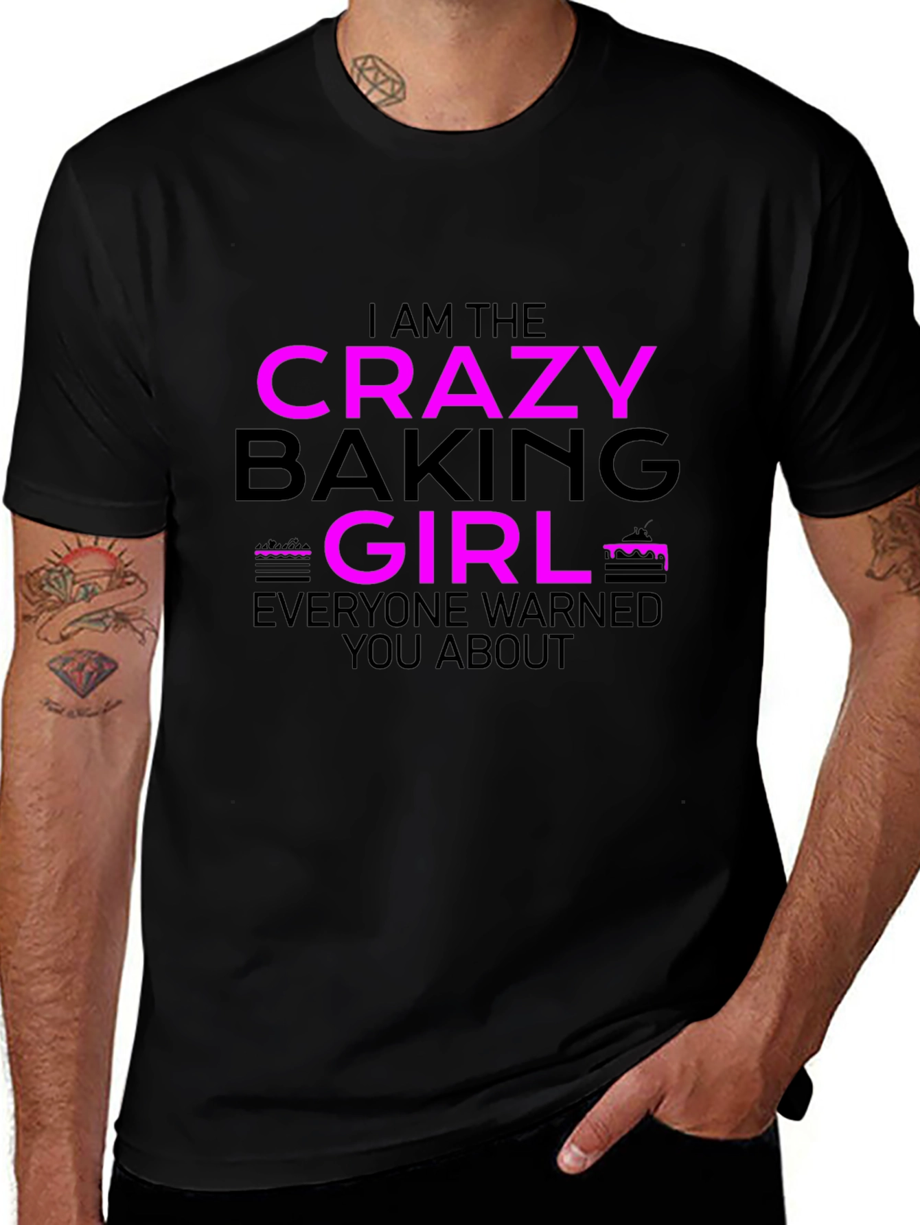 Crazy Baking Girl T-Shirt - Fun Baker Tee