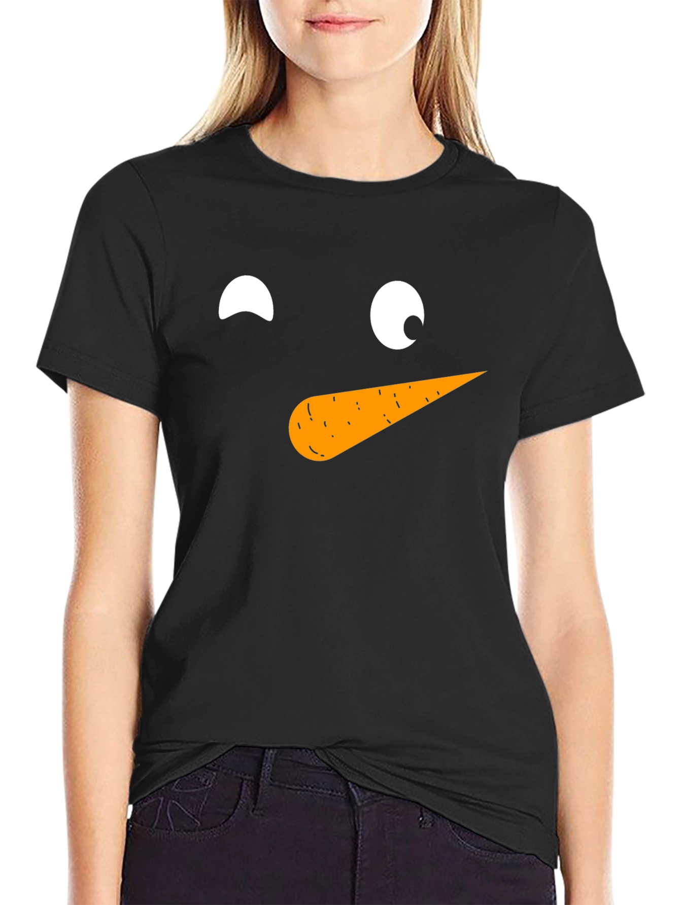 Festive Snowman Face T-Shirt