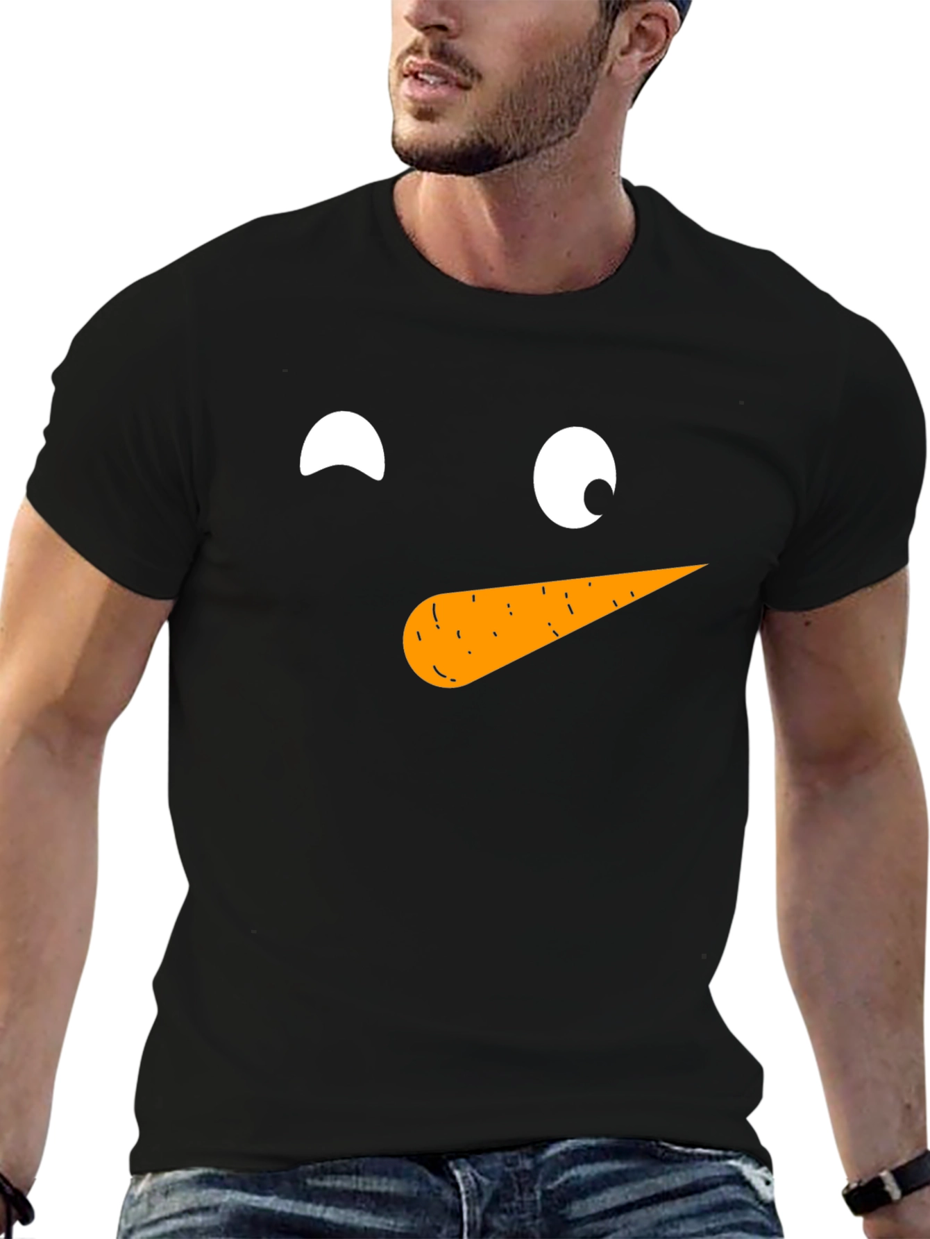 Festive Snowman Face T-Shirt