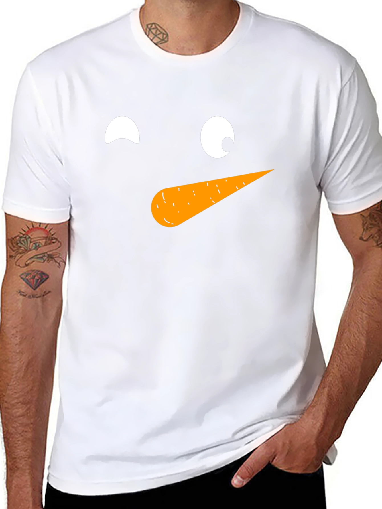 Festive Snowman Face T-Shirt