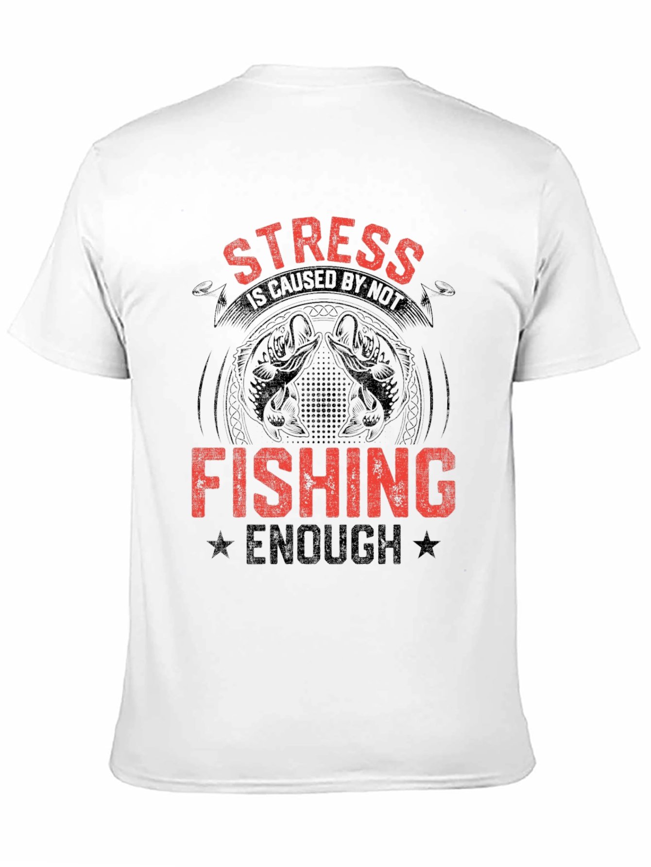 Stress Fishing Graphic T-Shirt