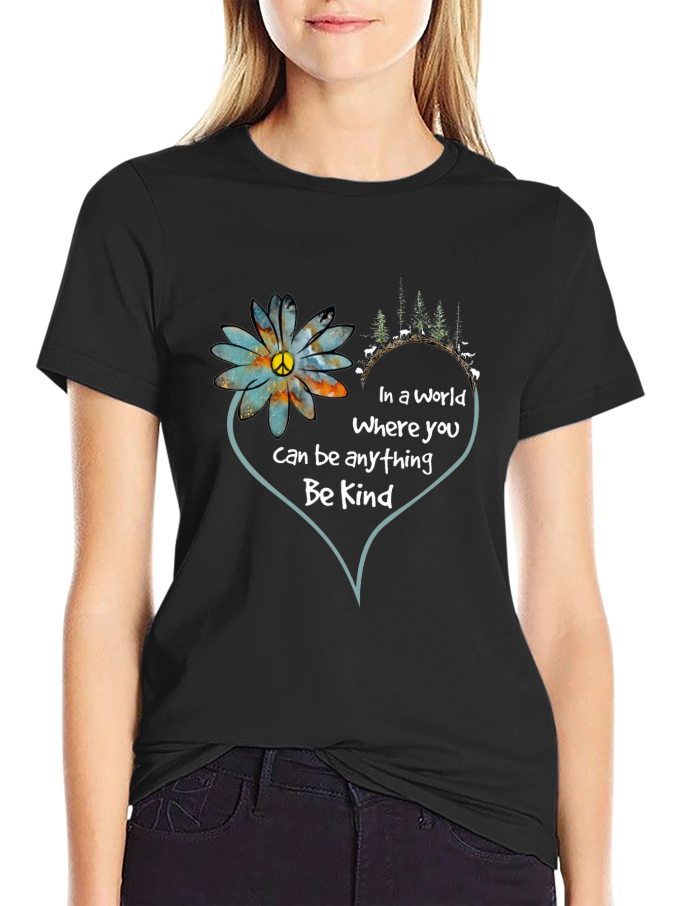 Kindness Graphic T-Shirt: Be Kind Design
