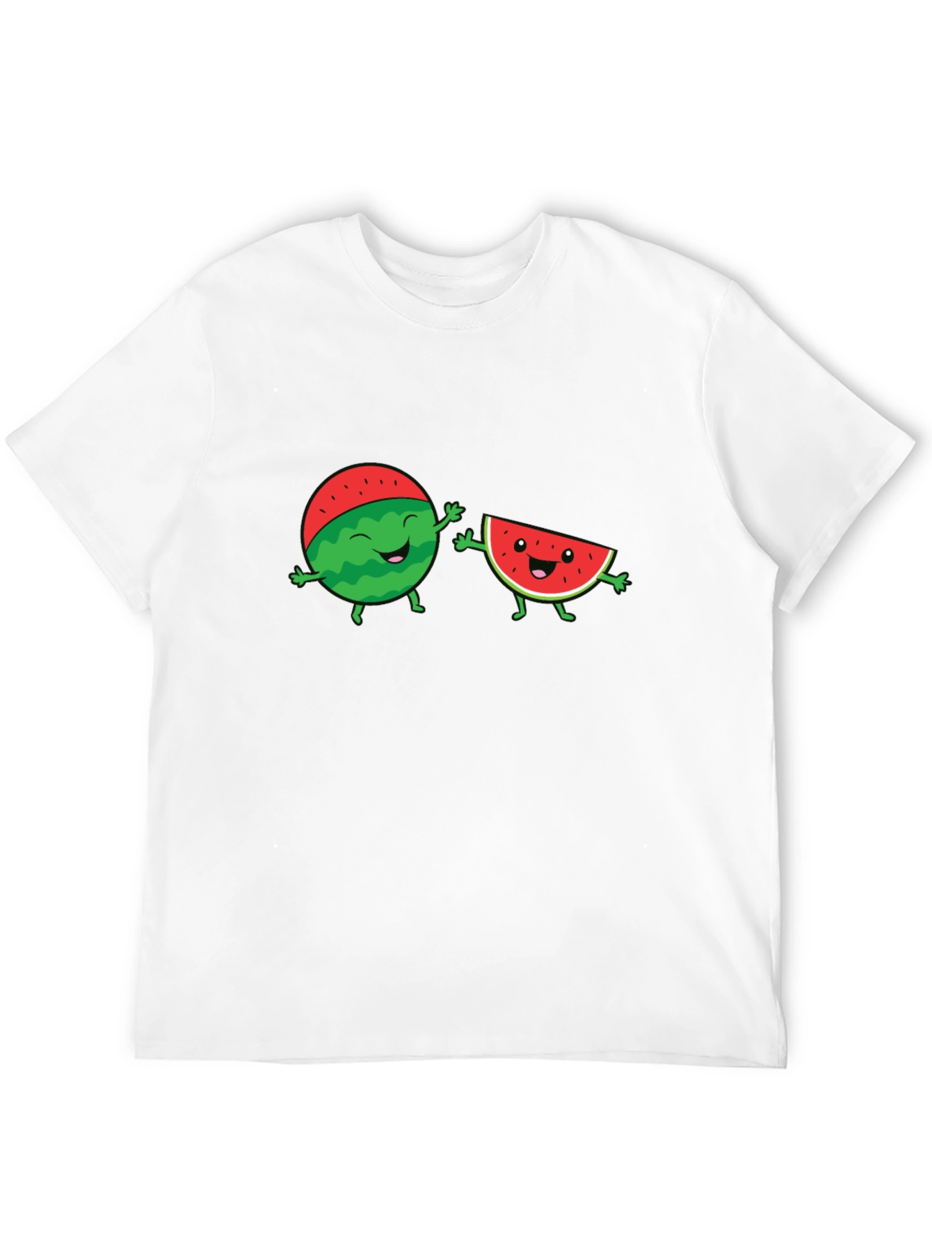 Watermelon Buddies Graphic T-Shirt - Black