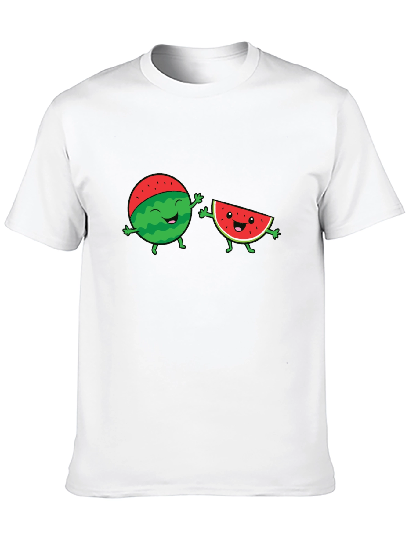 Watermelon Buddies Graphic T-Shirt - Black
