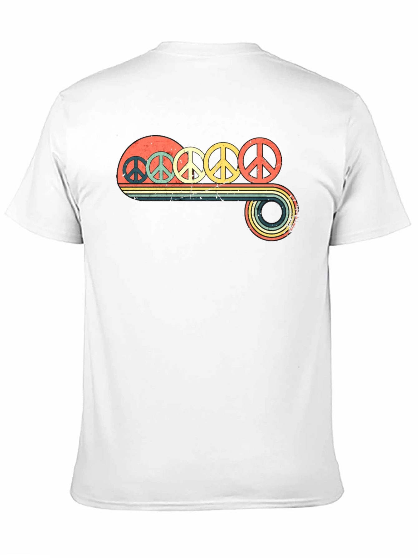 Retro Peace Sign Graphic T-Shirt