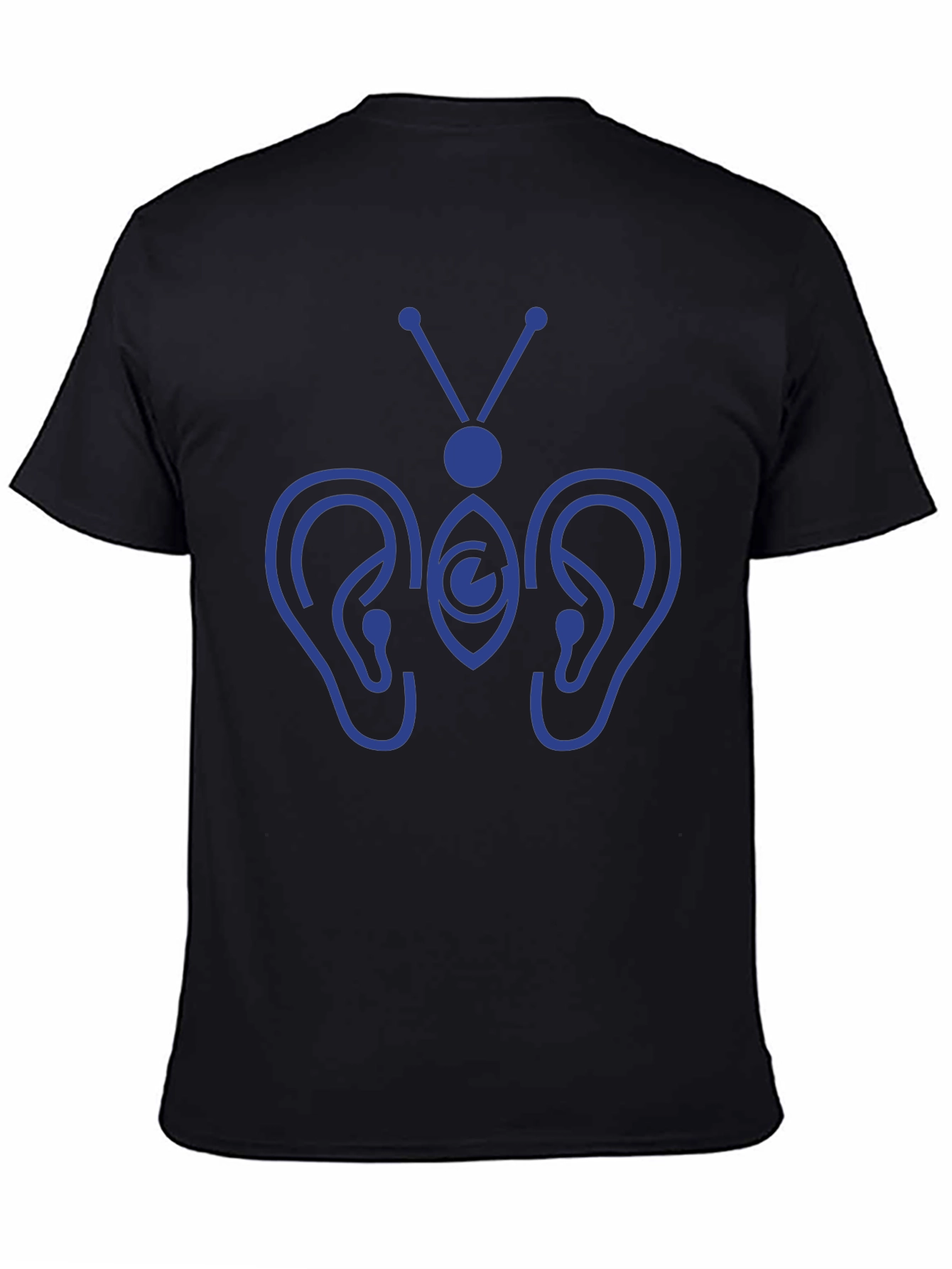 Hearing Butterfly Graphic Tee - Black