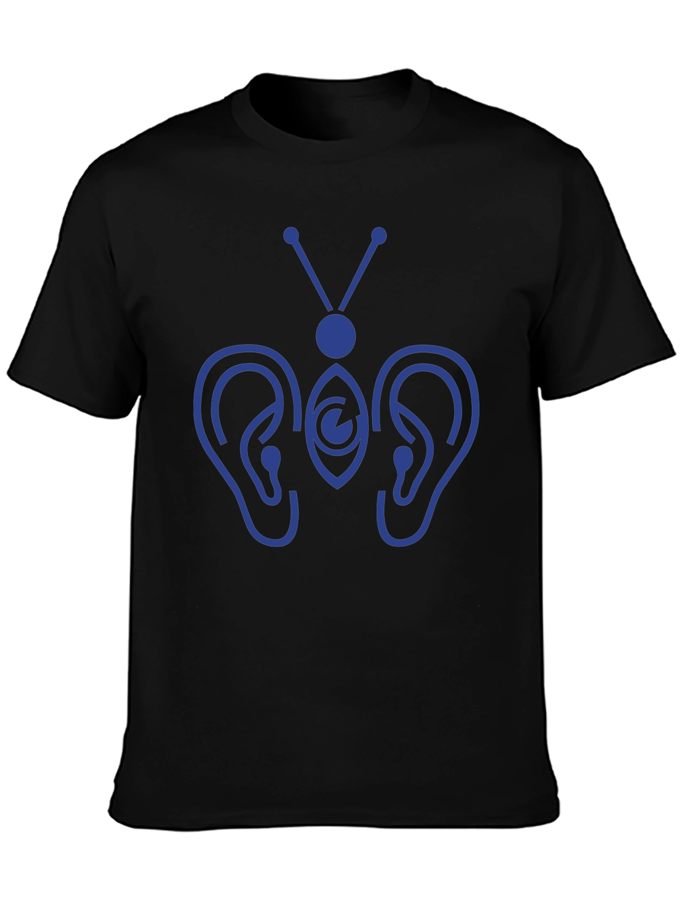 Hearing Butterfly Graphic Tee - Black