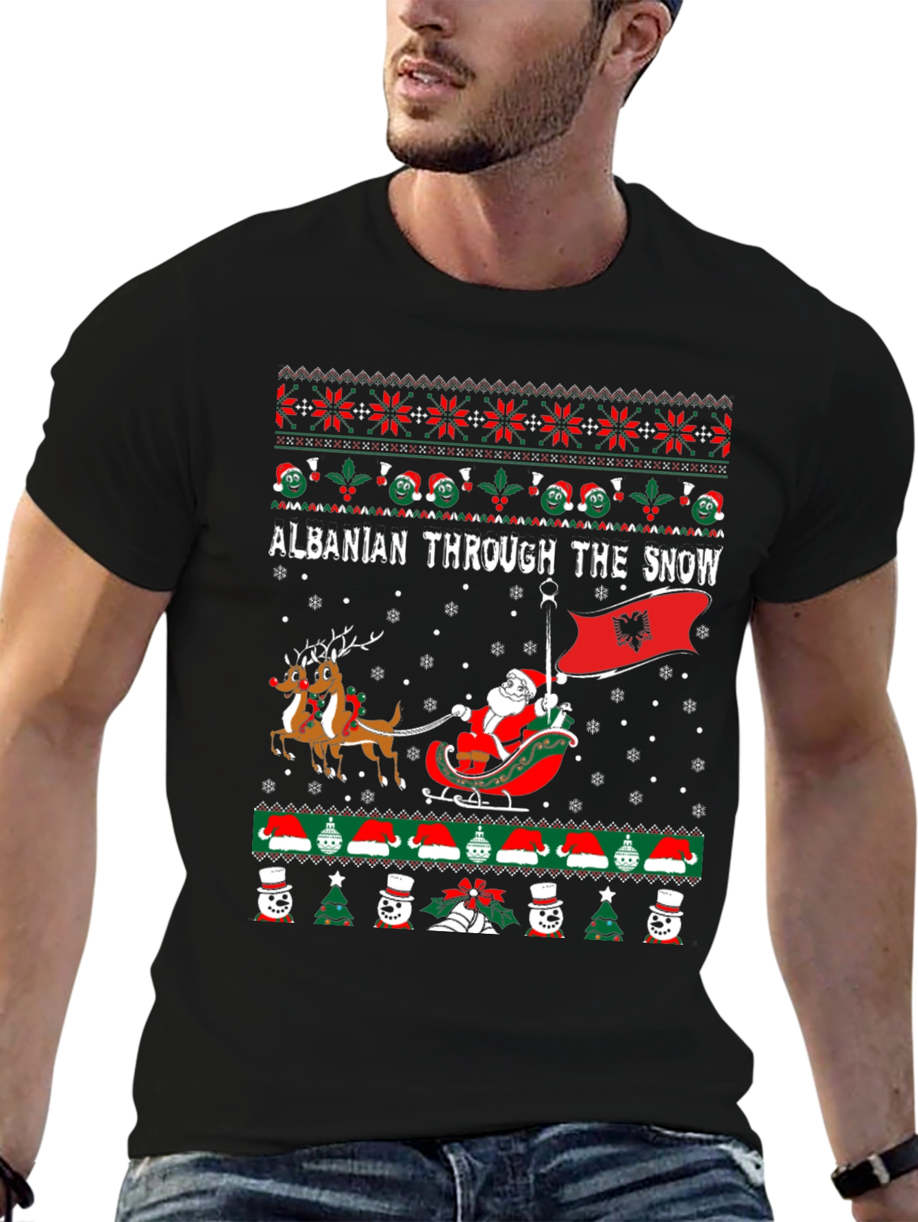 Albanian Christmas Sweater T-shirt