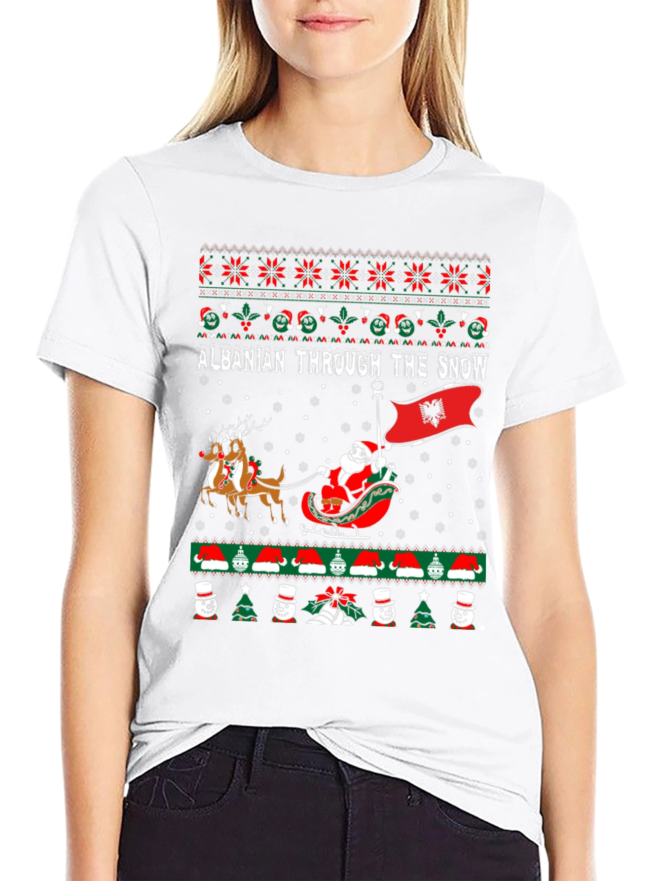 Albanian Christmas Sweater T-shirt