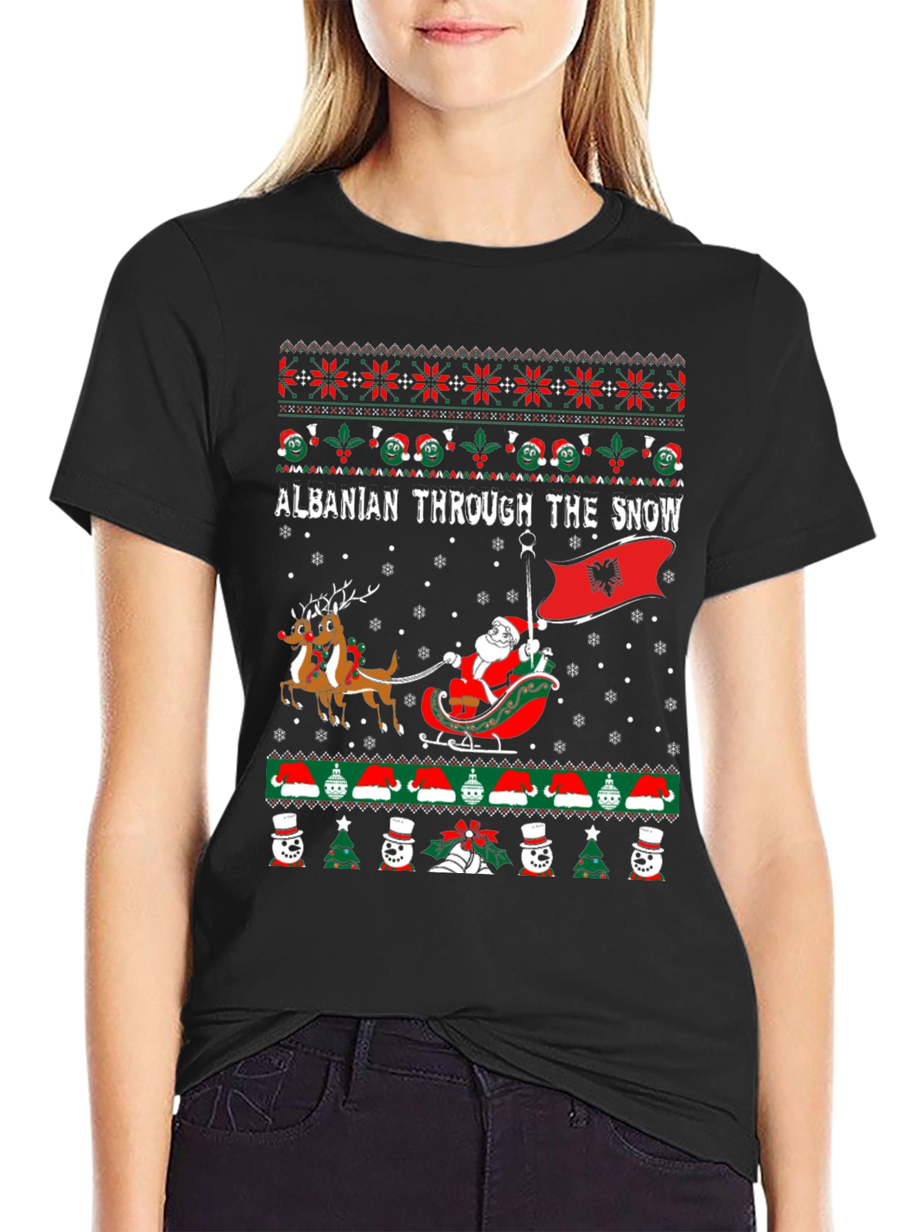 Albanian Christmas Sweater T-shirt