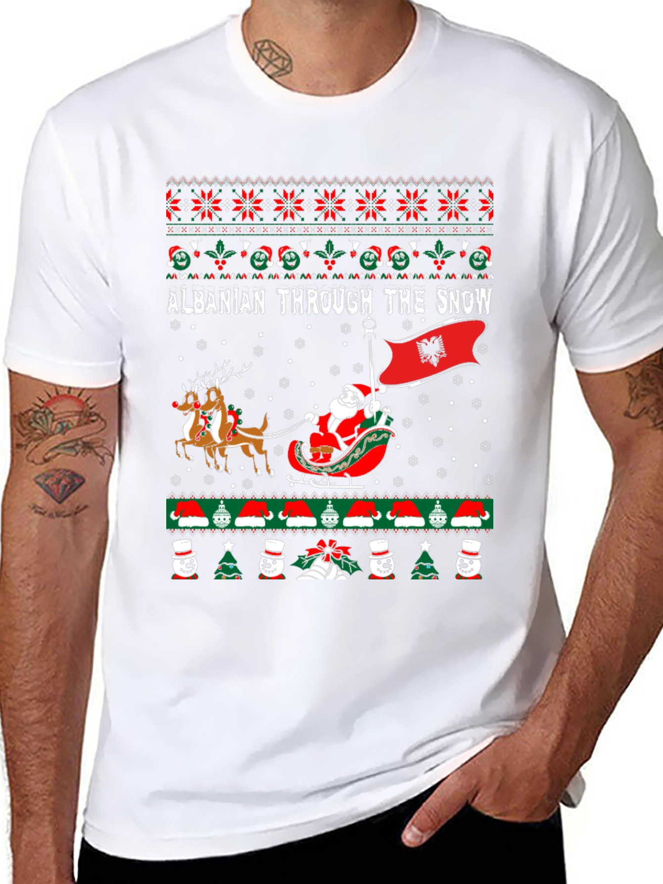 Albanian Christmas Sweater T-shirt