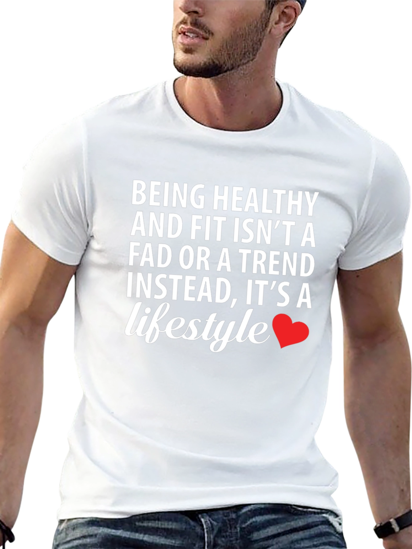 Healthy Lifestyle Graphic Tee - Black