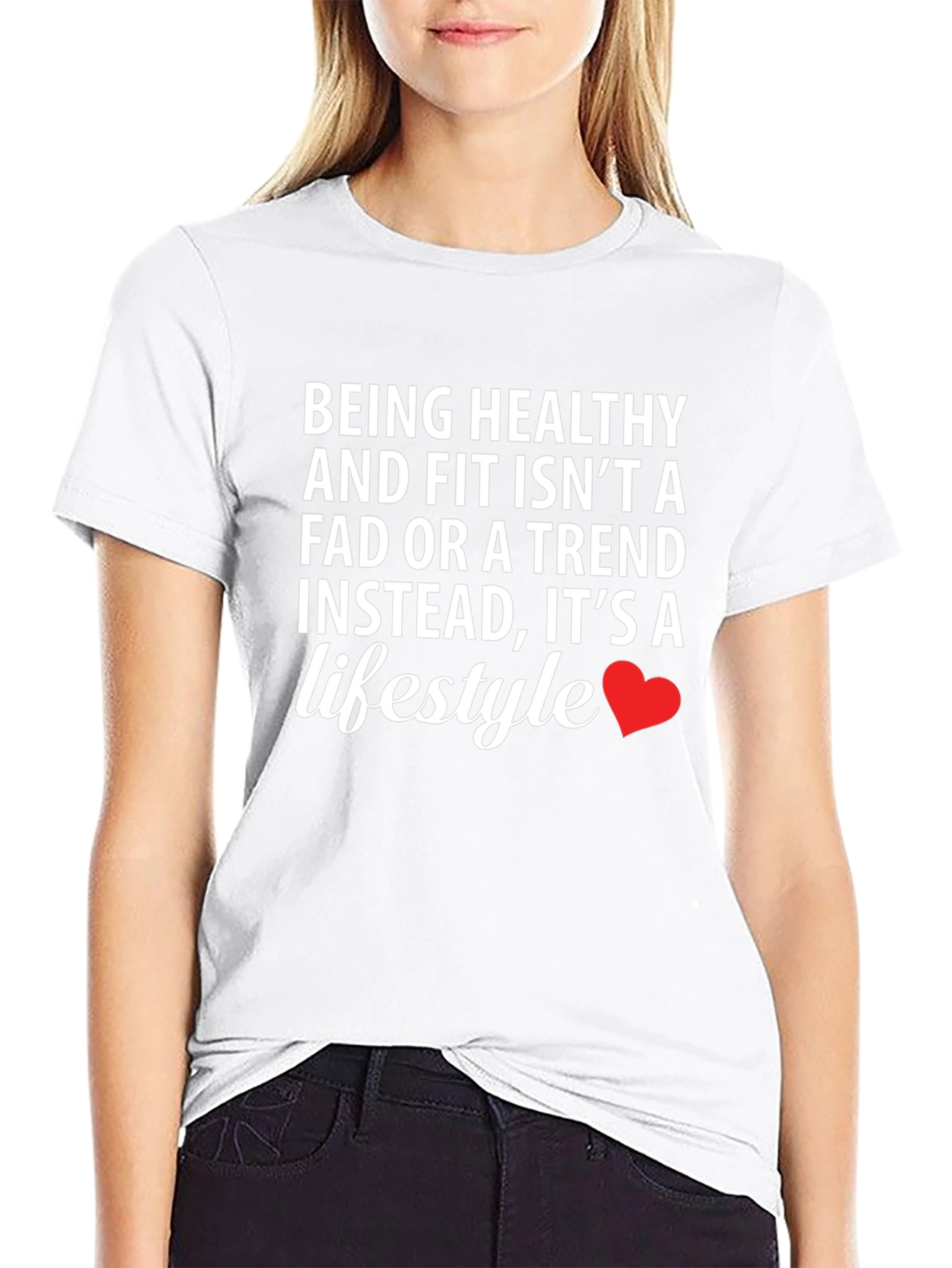 Healthy Lifestyle Graphic Tee - Black