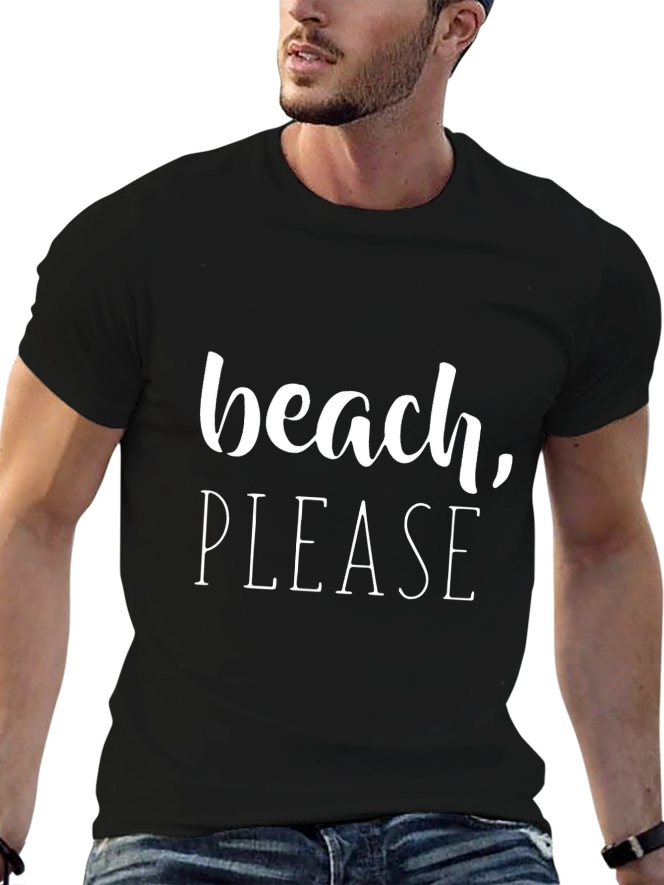 Beach Please T-Shirt - Funny Vacation Tee