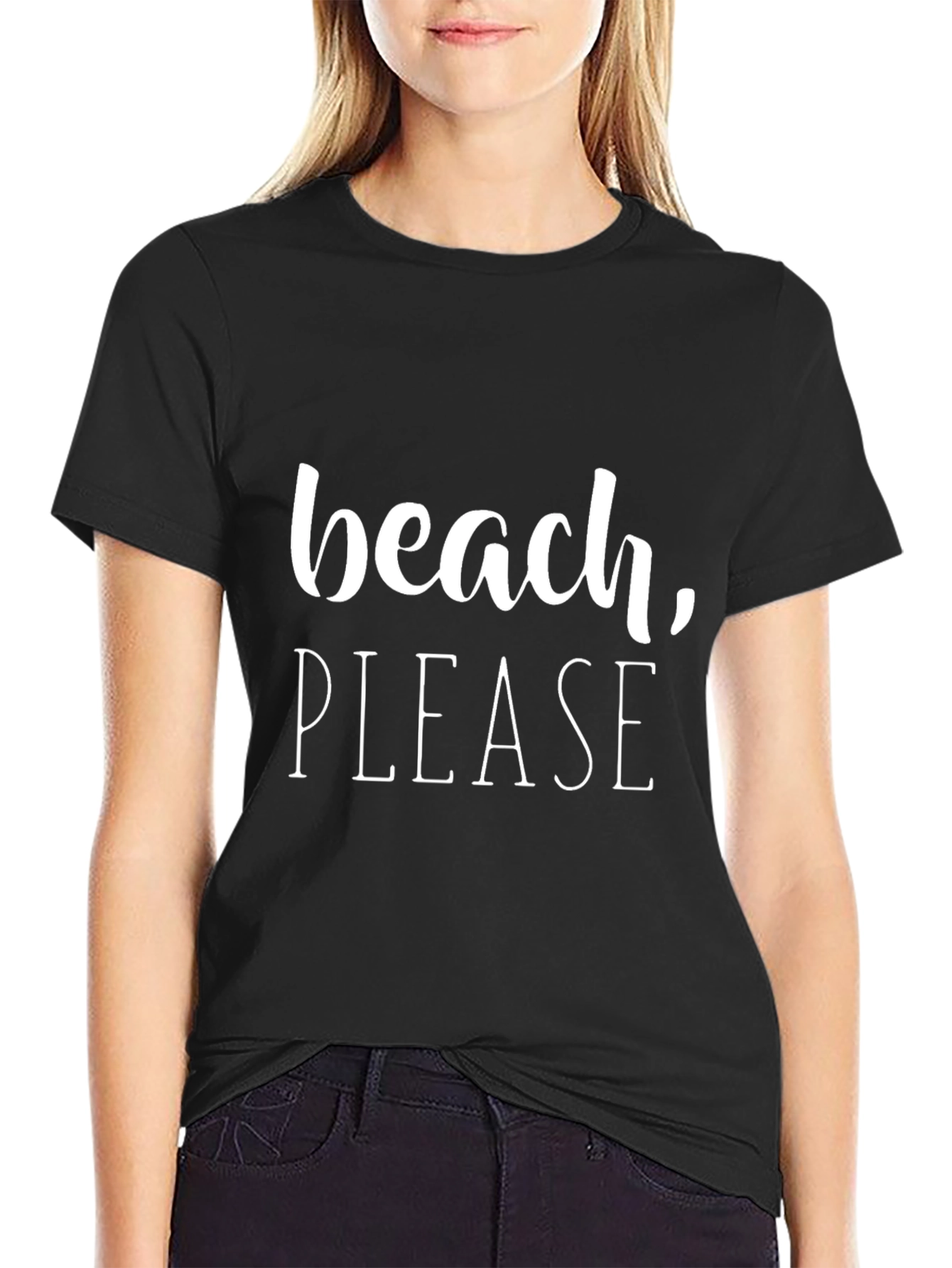 Beach Please T-Shirt - Funny Vacation Tee