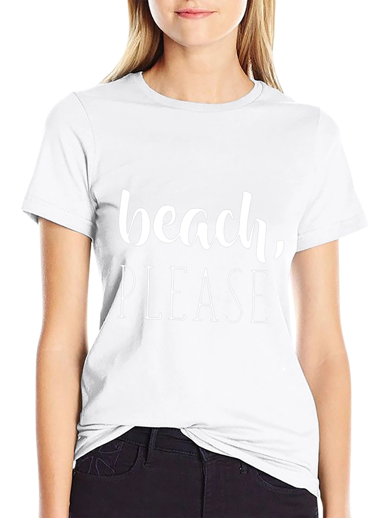 Beach Please T-Shirt - Funny Vacation Tee