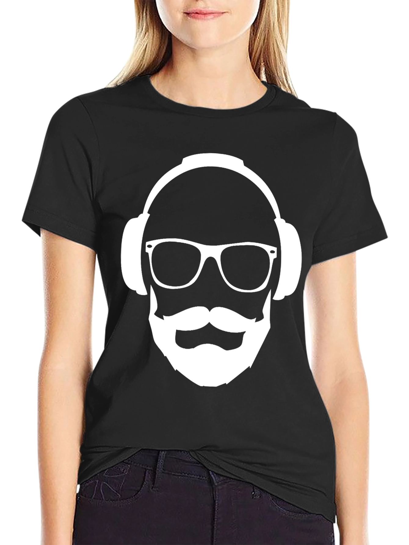 Cool Dude Graphic Tee - Black Cotton T-Shirt