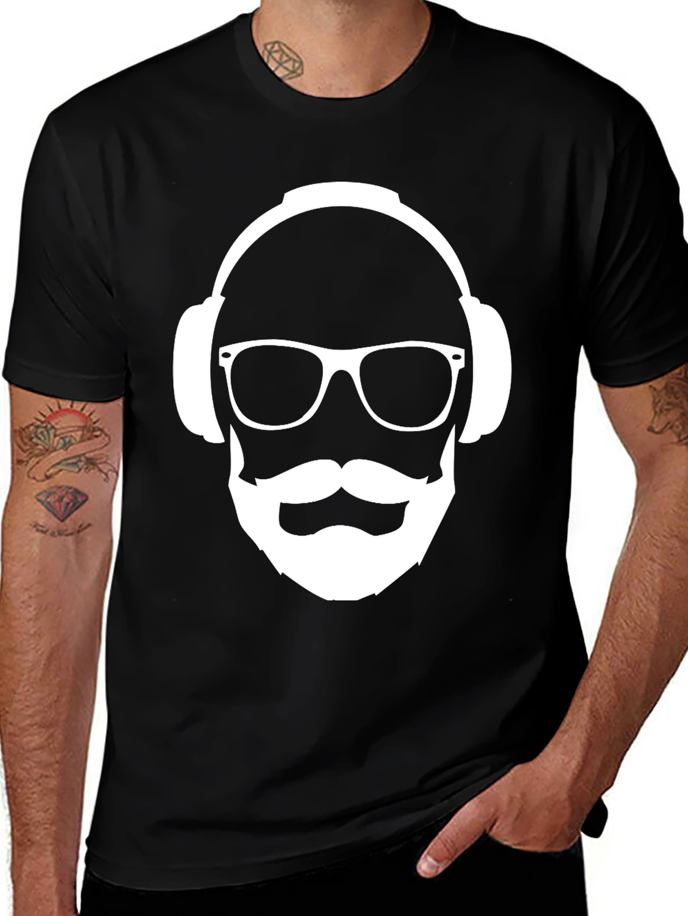 Cool Dude Graphic Tee - Black Cotton T-Shirt