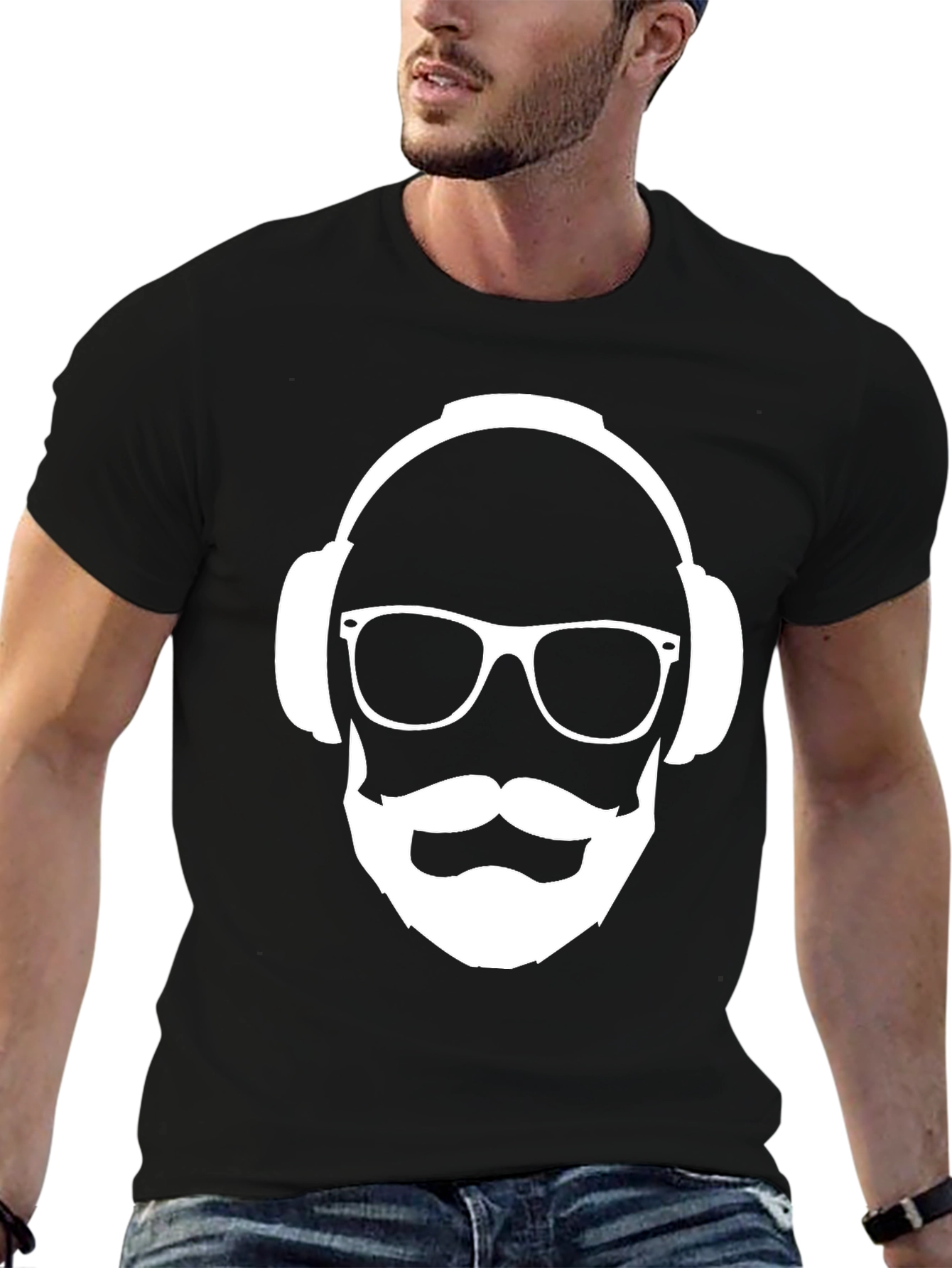 Cool Dude Graphic Tee - Black Cotton T-Shirt