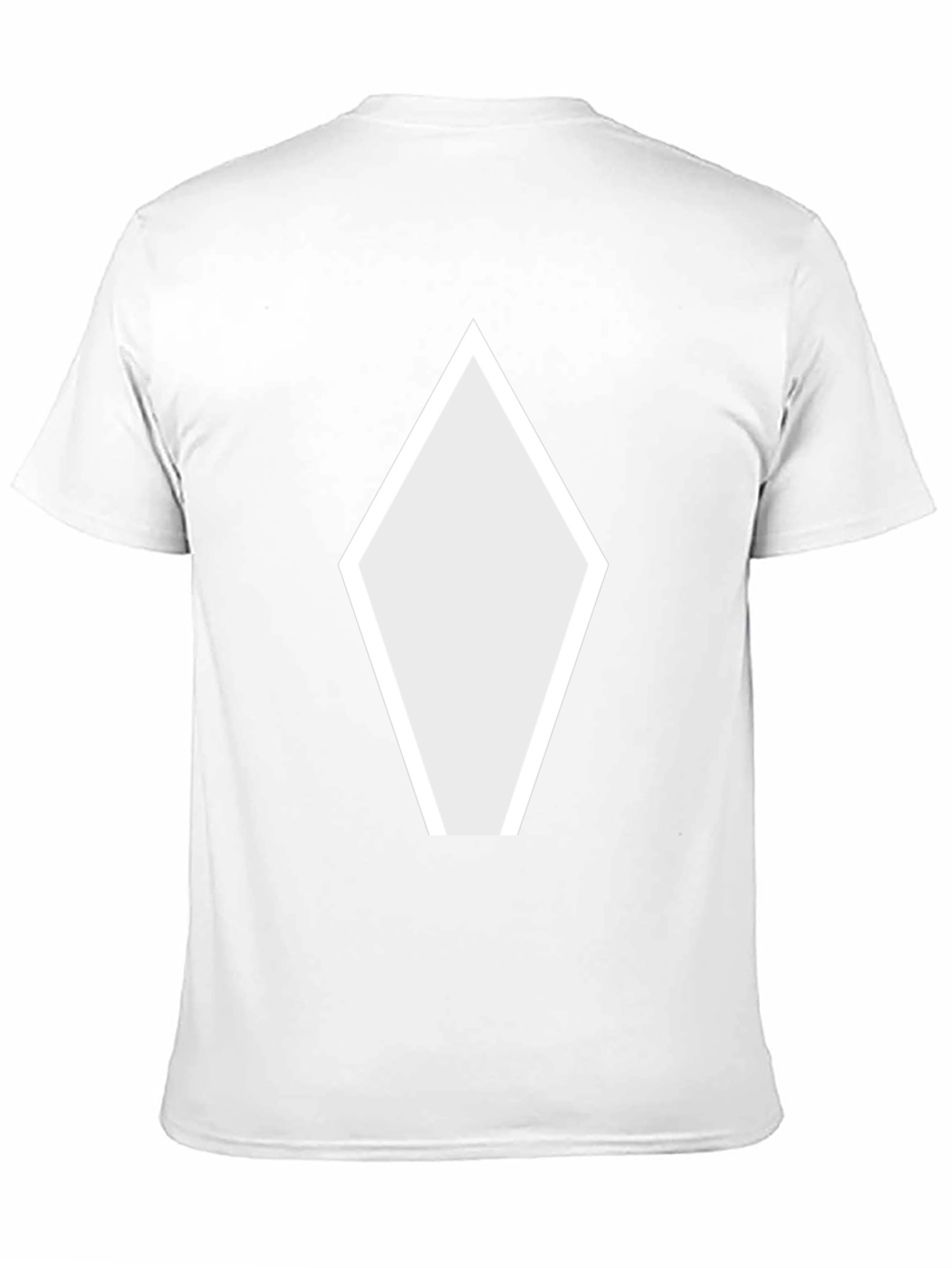 Geometric Diamond Graphic Black T-Shirt