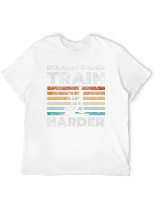 Train Harder Unisex T-Shirt - Gym Motivation