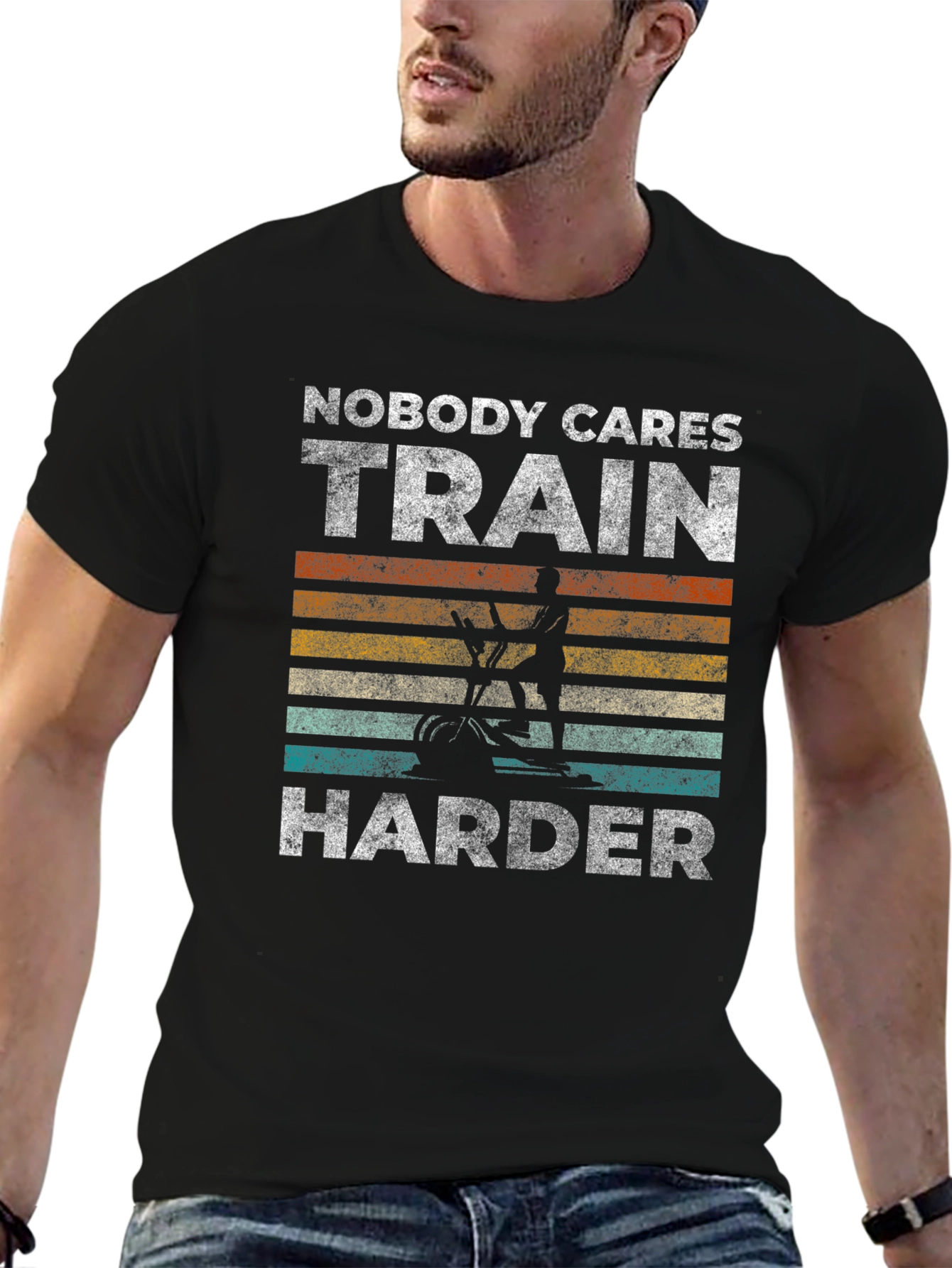 Train Harder Unisex T-Shirt - Gym Motivation