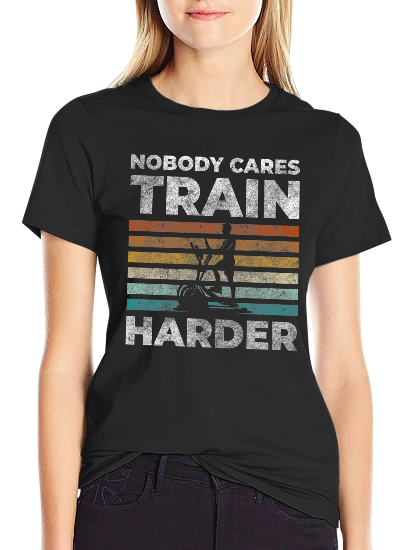 Train Harder Unisex T-Shirt - Gym Motivation