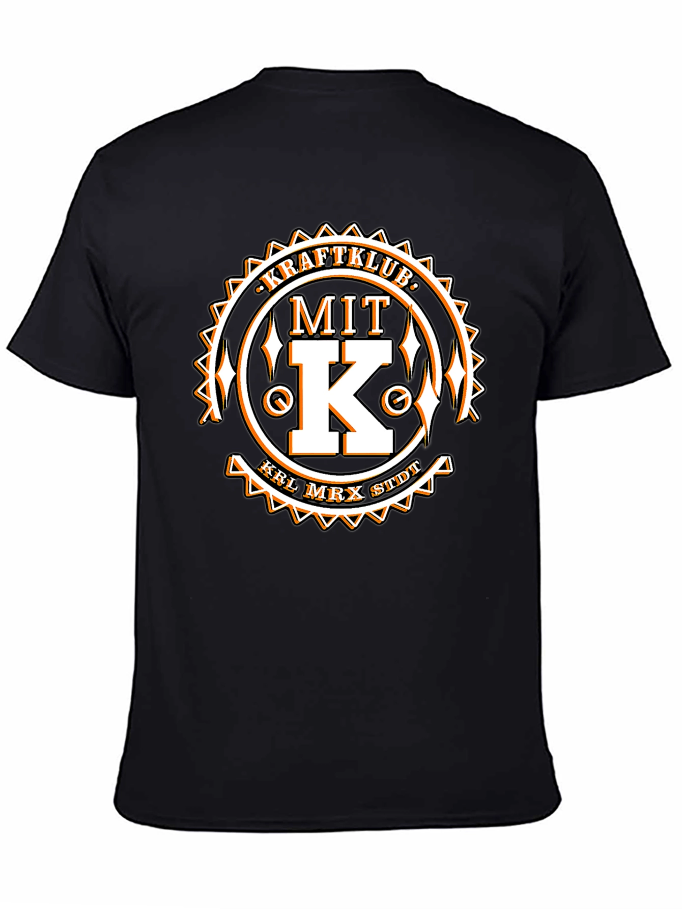 Kraftklub Mit K Graphic Tee - Black Cotton T-Shirt