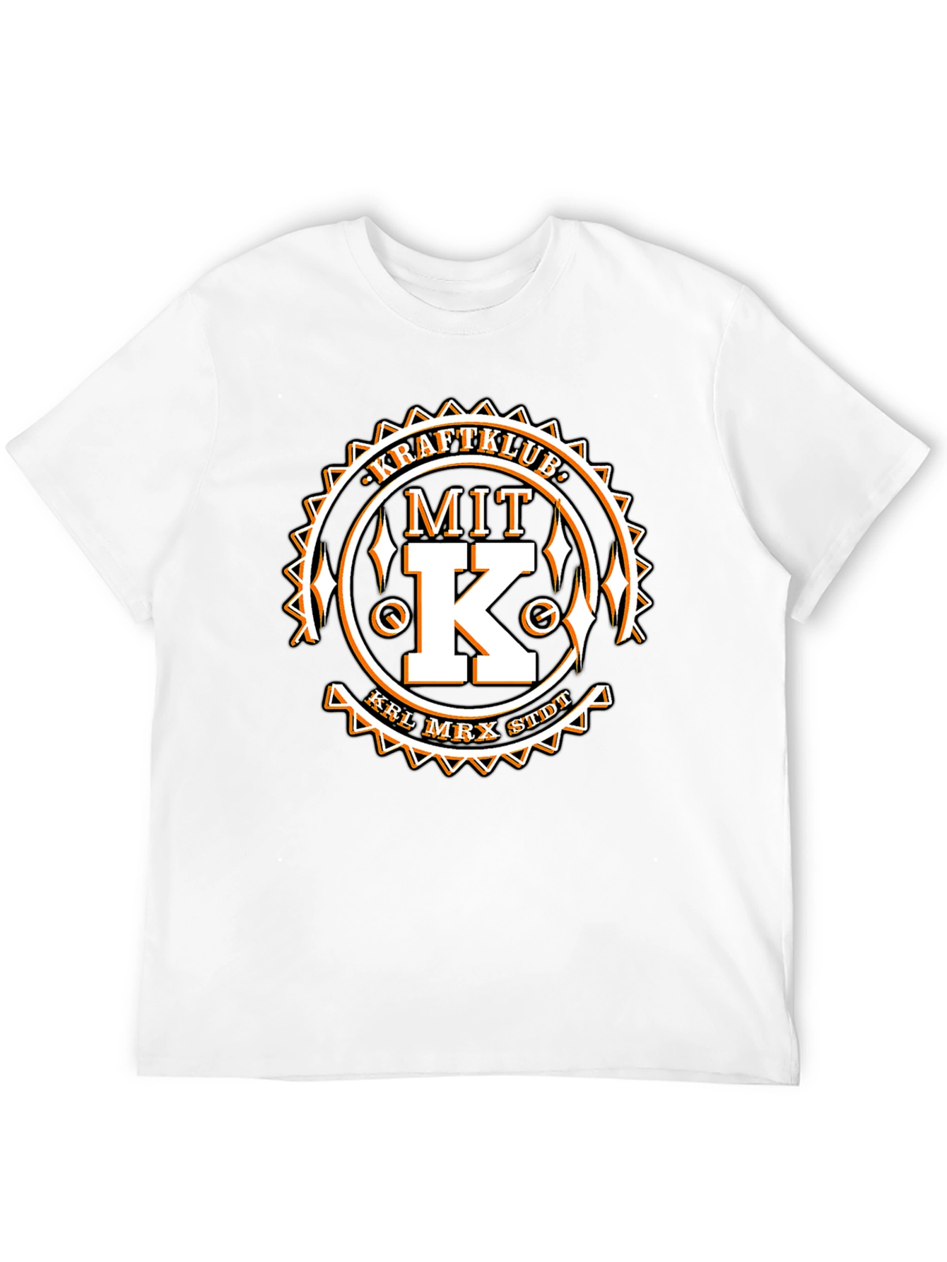 Kraftklub Mit K Graphic Tee - Black Cotton T-Shirt