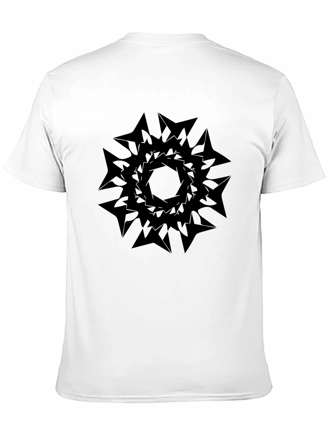 Geometric Mandala Black T-Shirt