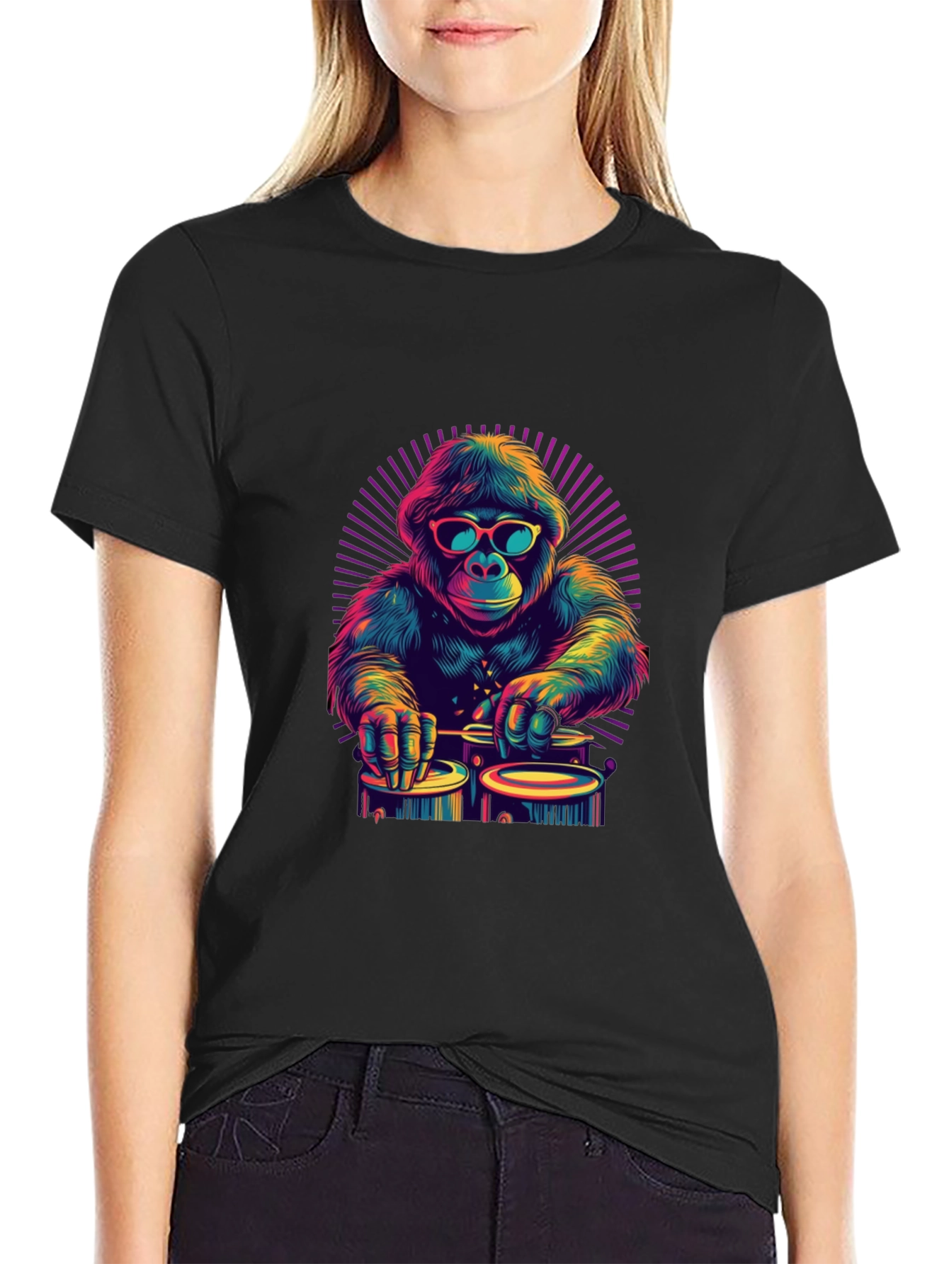 Cool Gorilla DJ Graphic T-Shirt