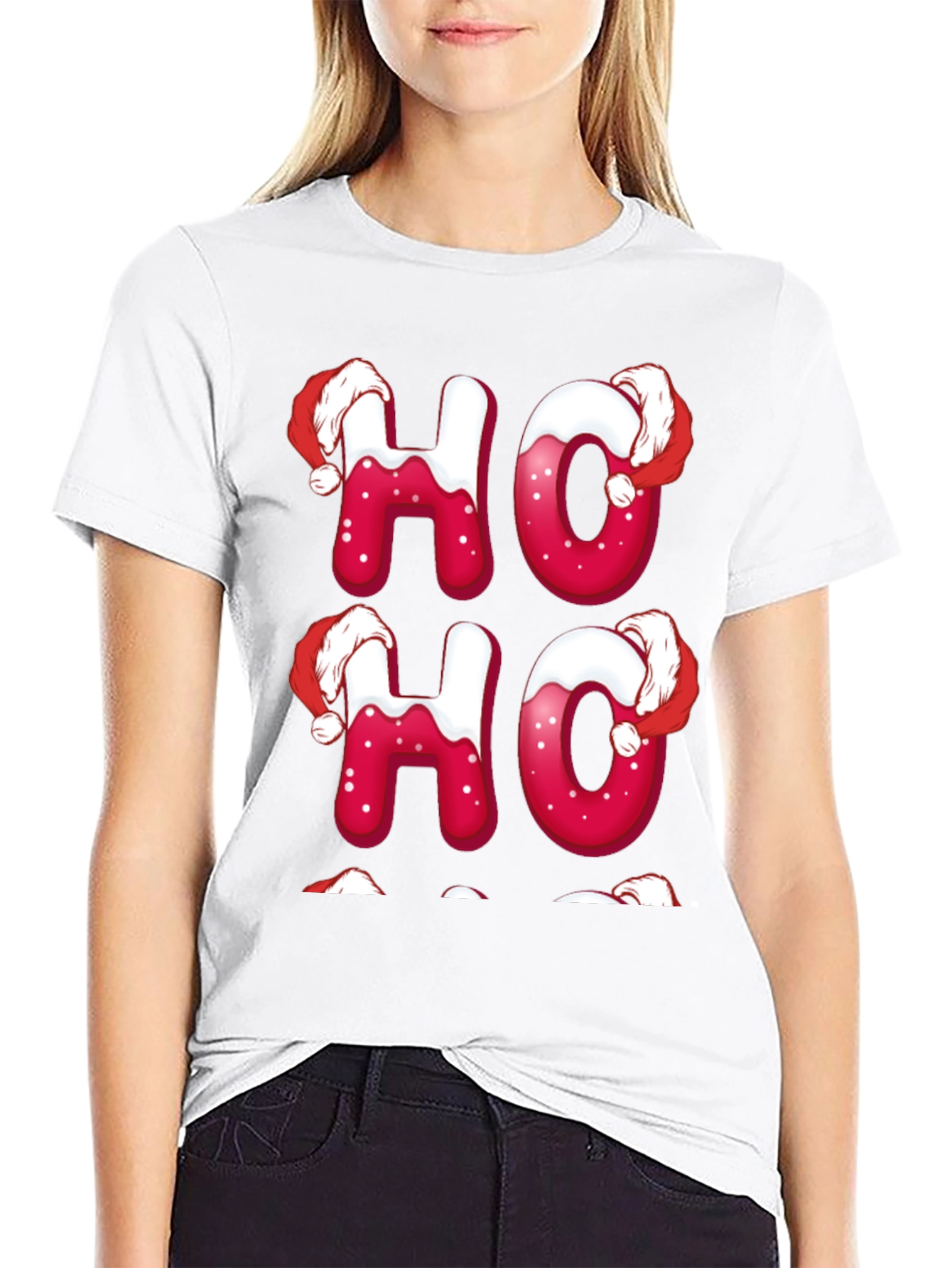 Festive Ho Ho Ho Christmas T-Shirt