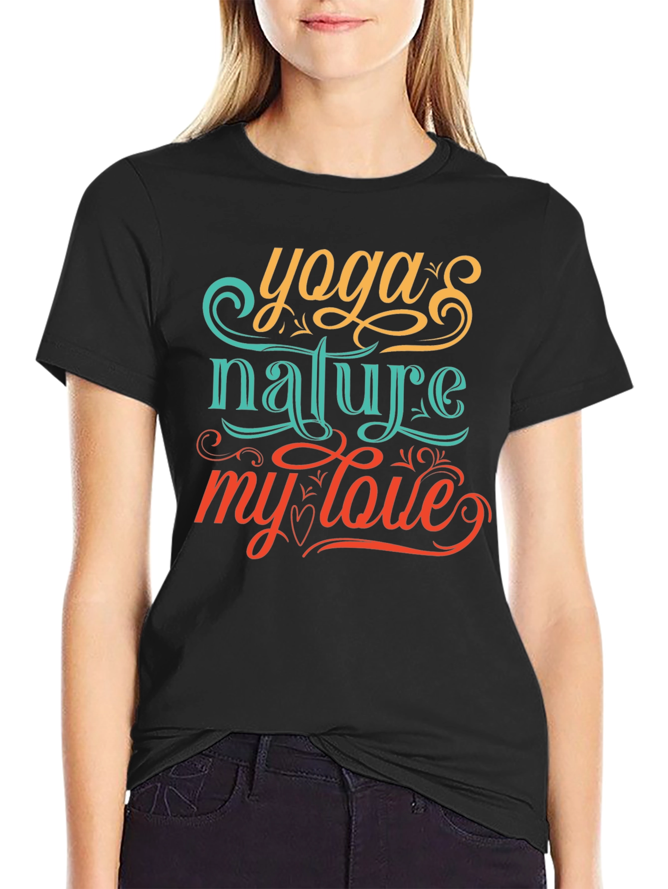 Yoga Nature My Love Graphic Tee Shirt