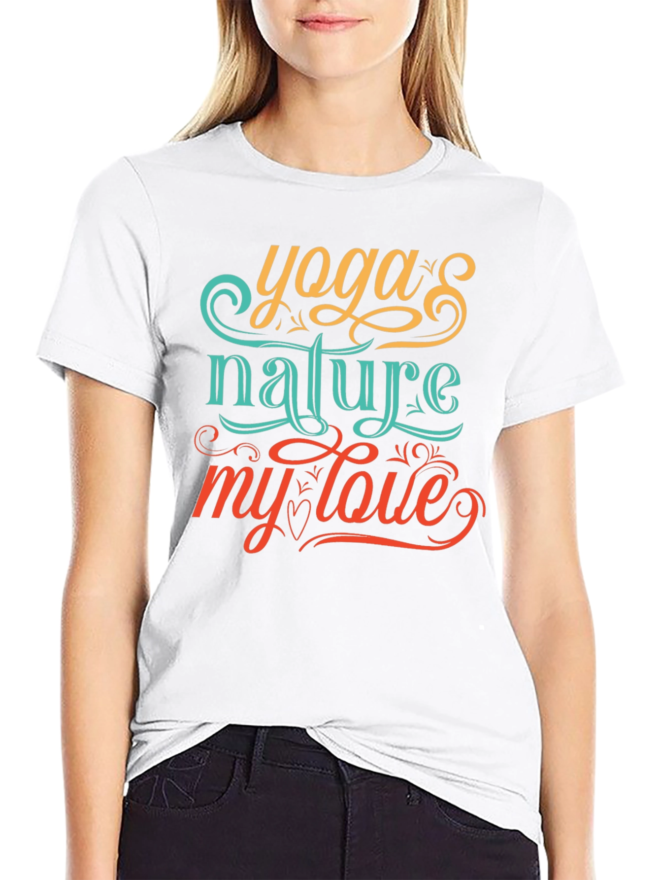 Yoga Nature My Love Graphic Tee Shirt